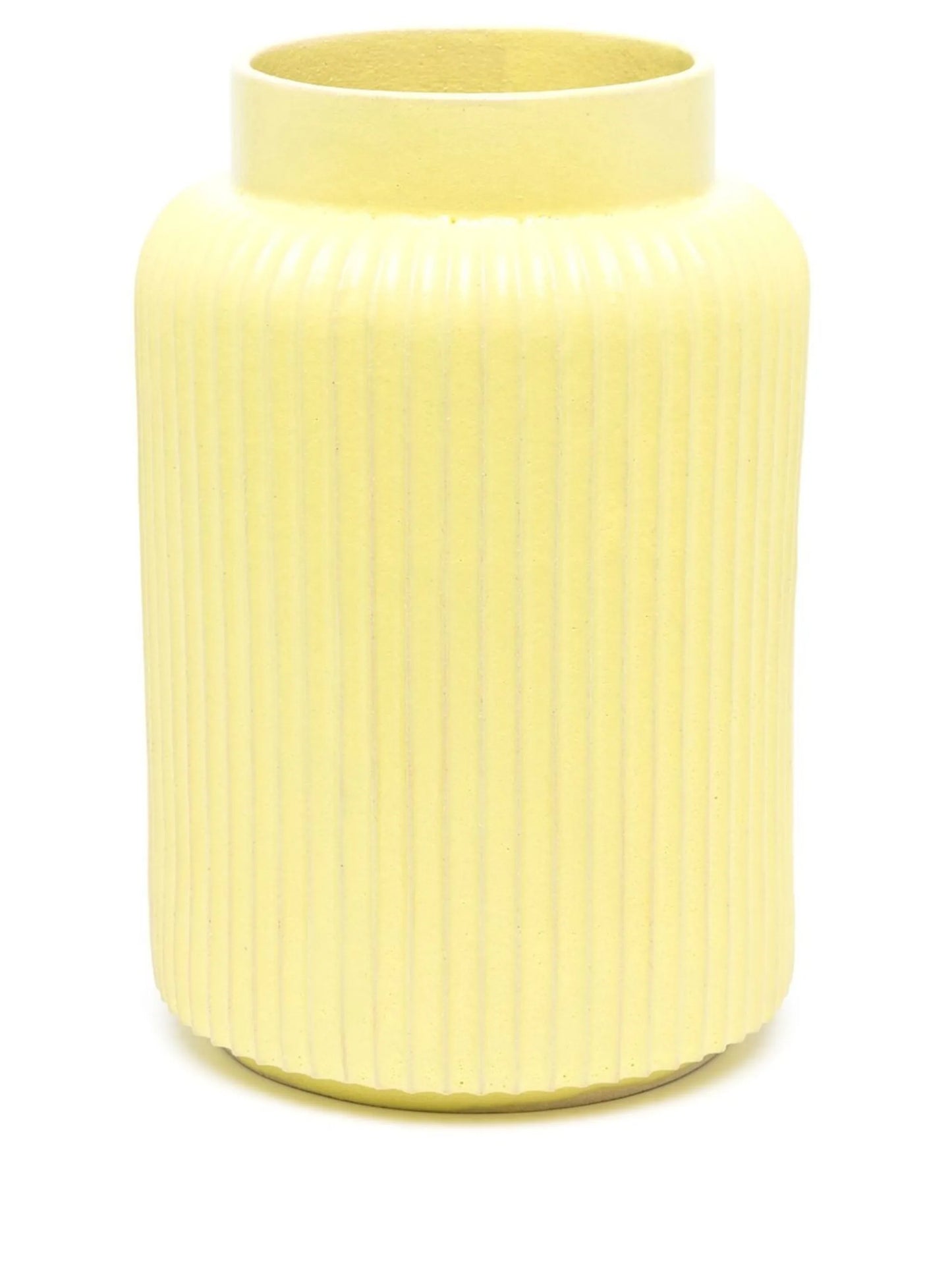clay ribbed vase (26cm)
