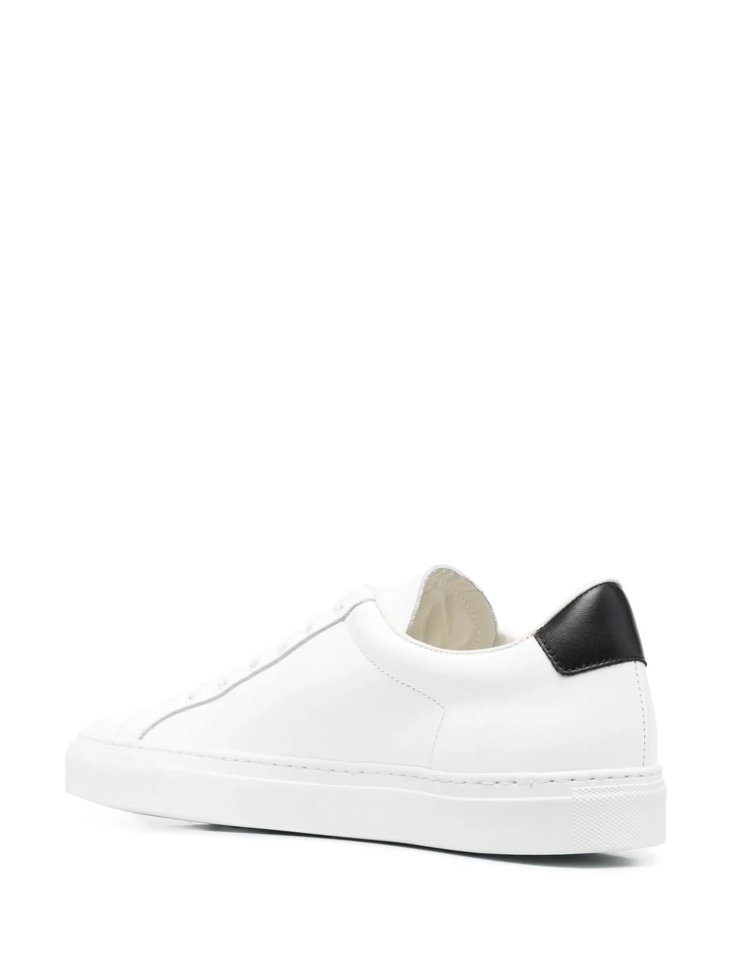 leather low-top sneakers