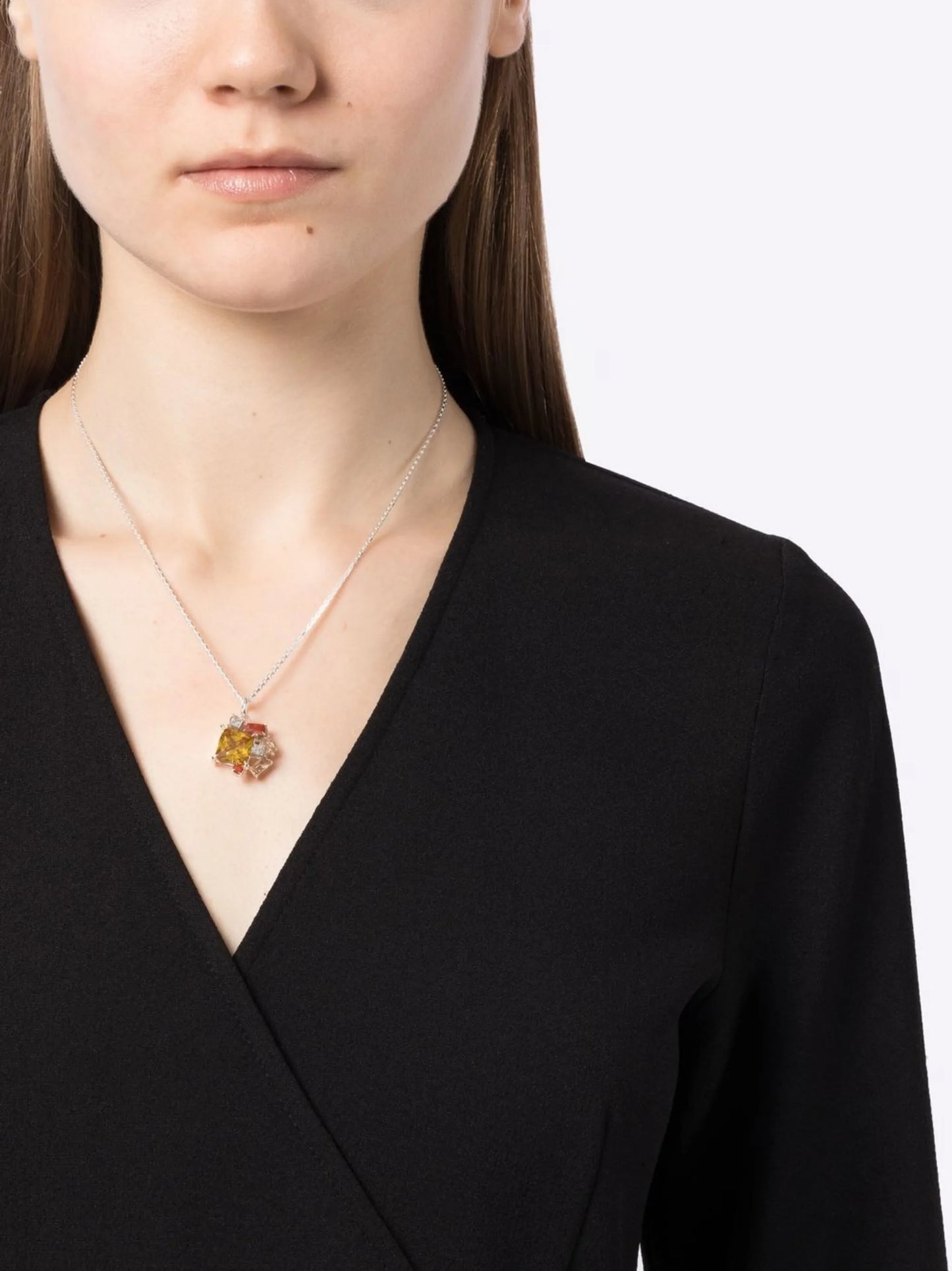 crystal-pendant necklace