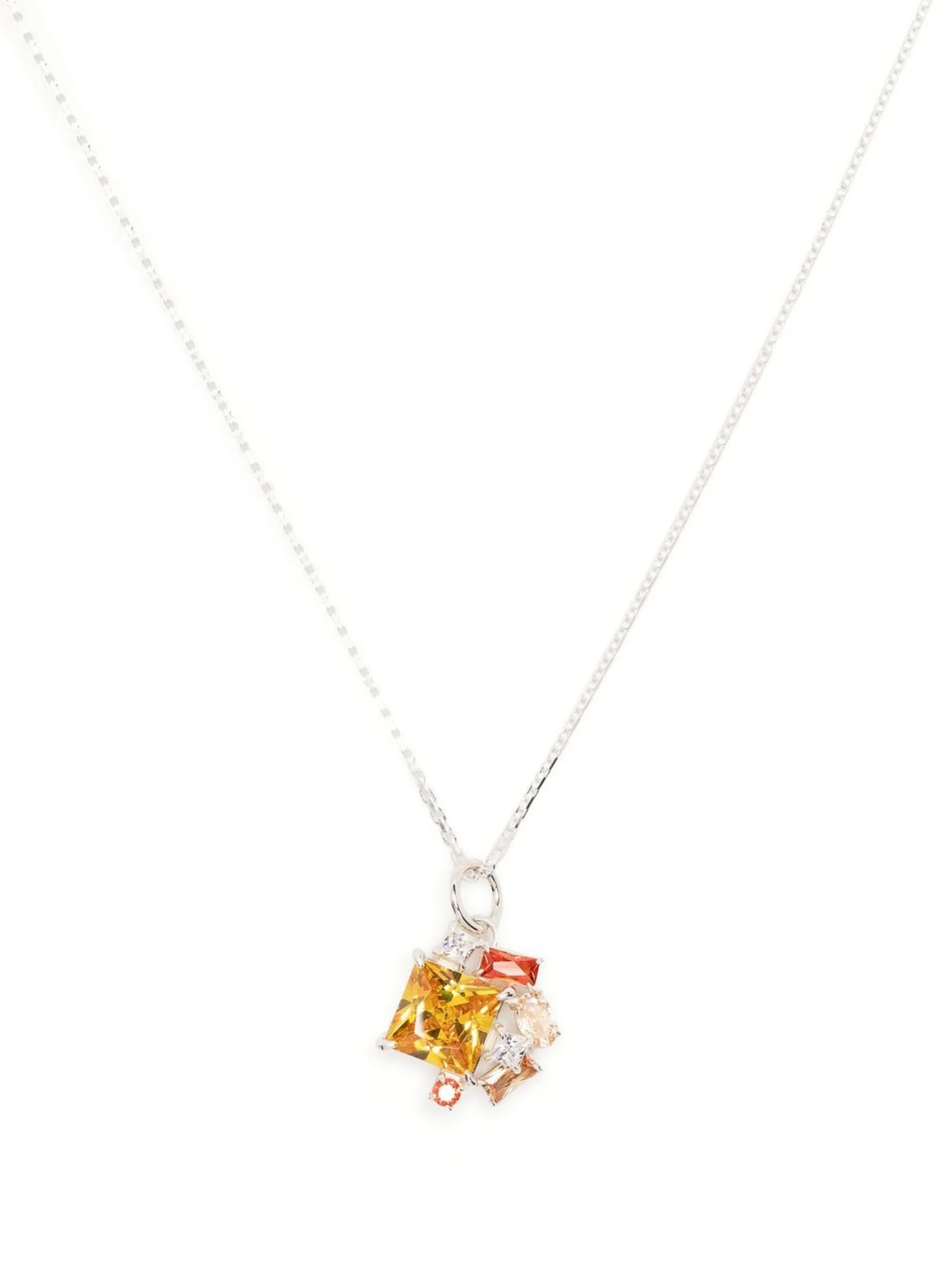 crystal-pendant necklace