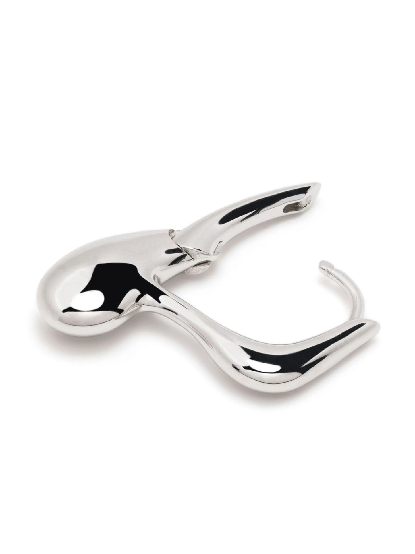 twist-detail single drop earring