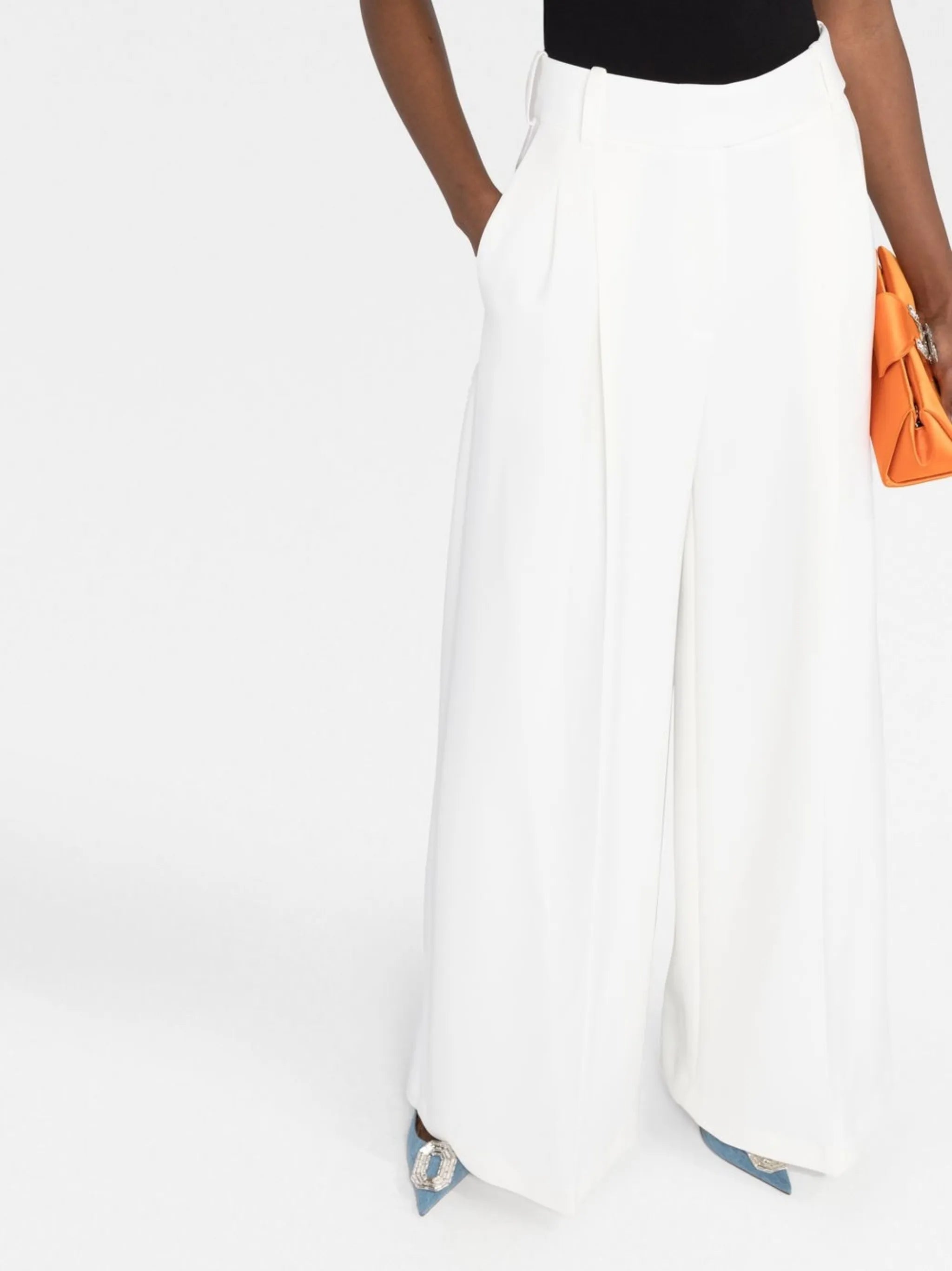 tailored wide-leg trousers