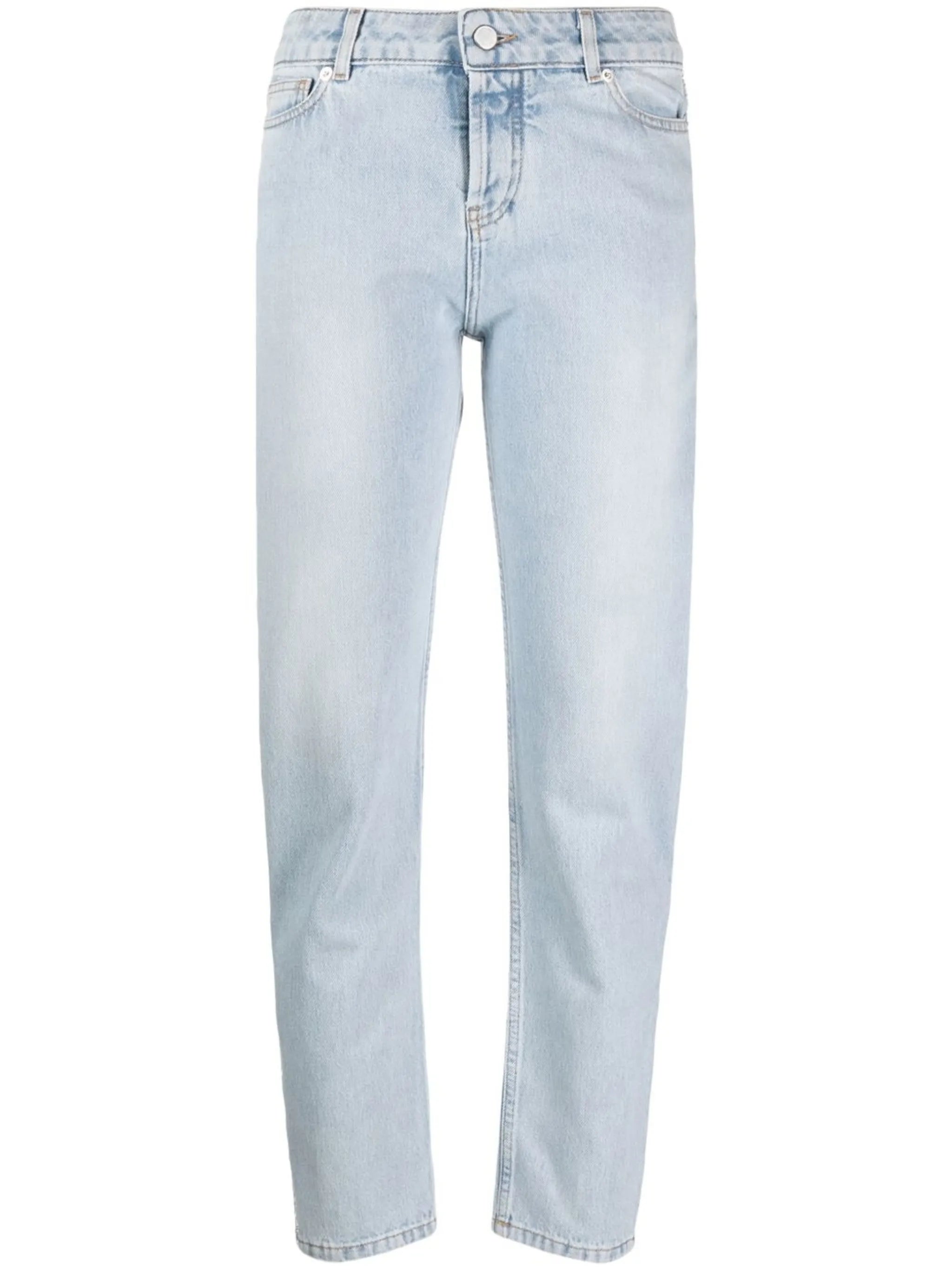 slim-fit straight jeans
