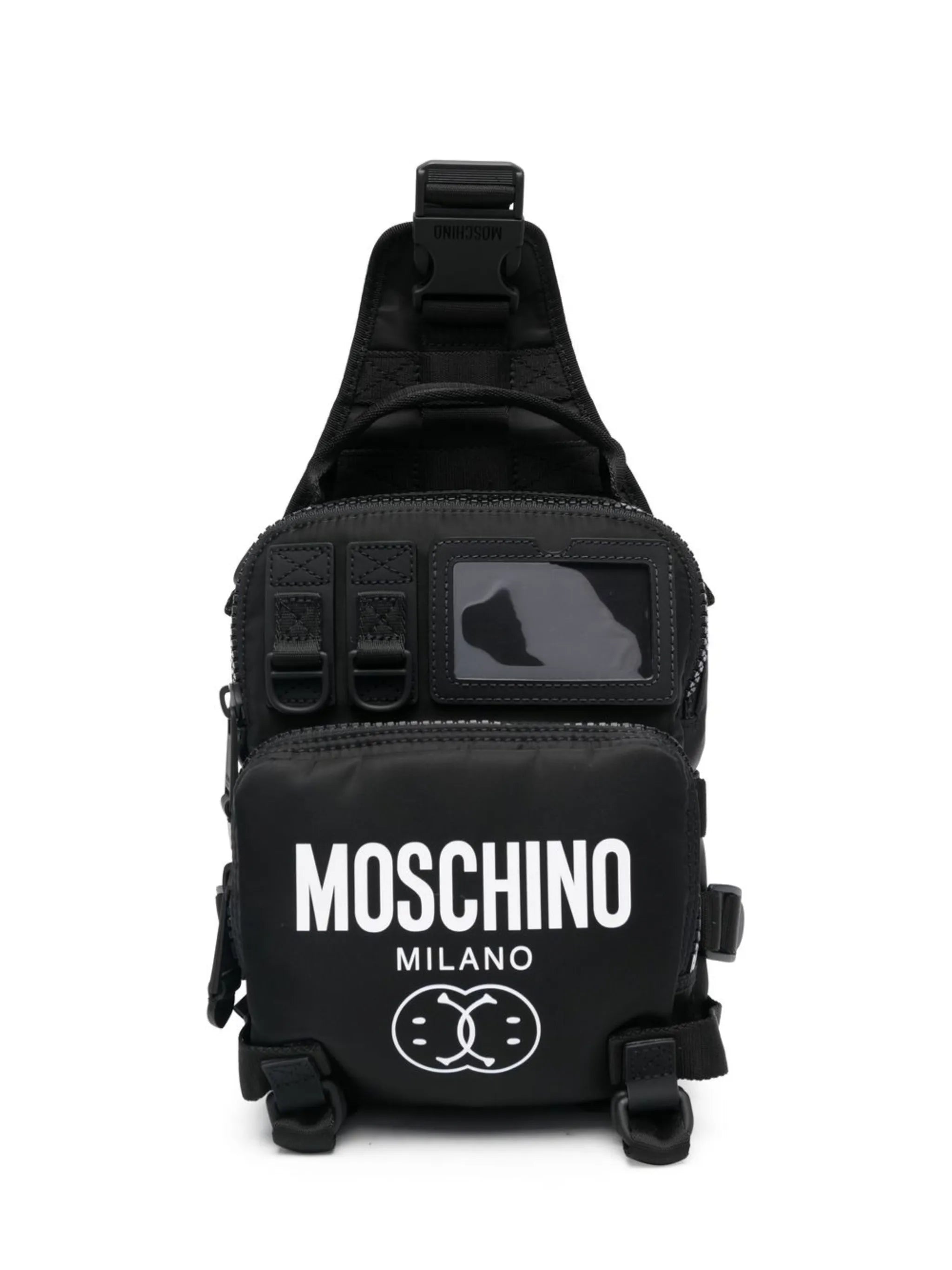 multi-pocket crossbody backpack