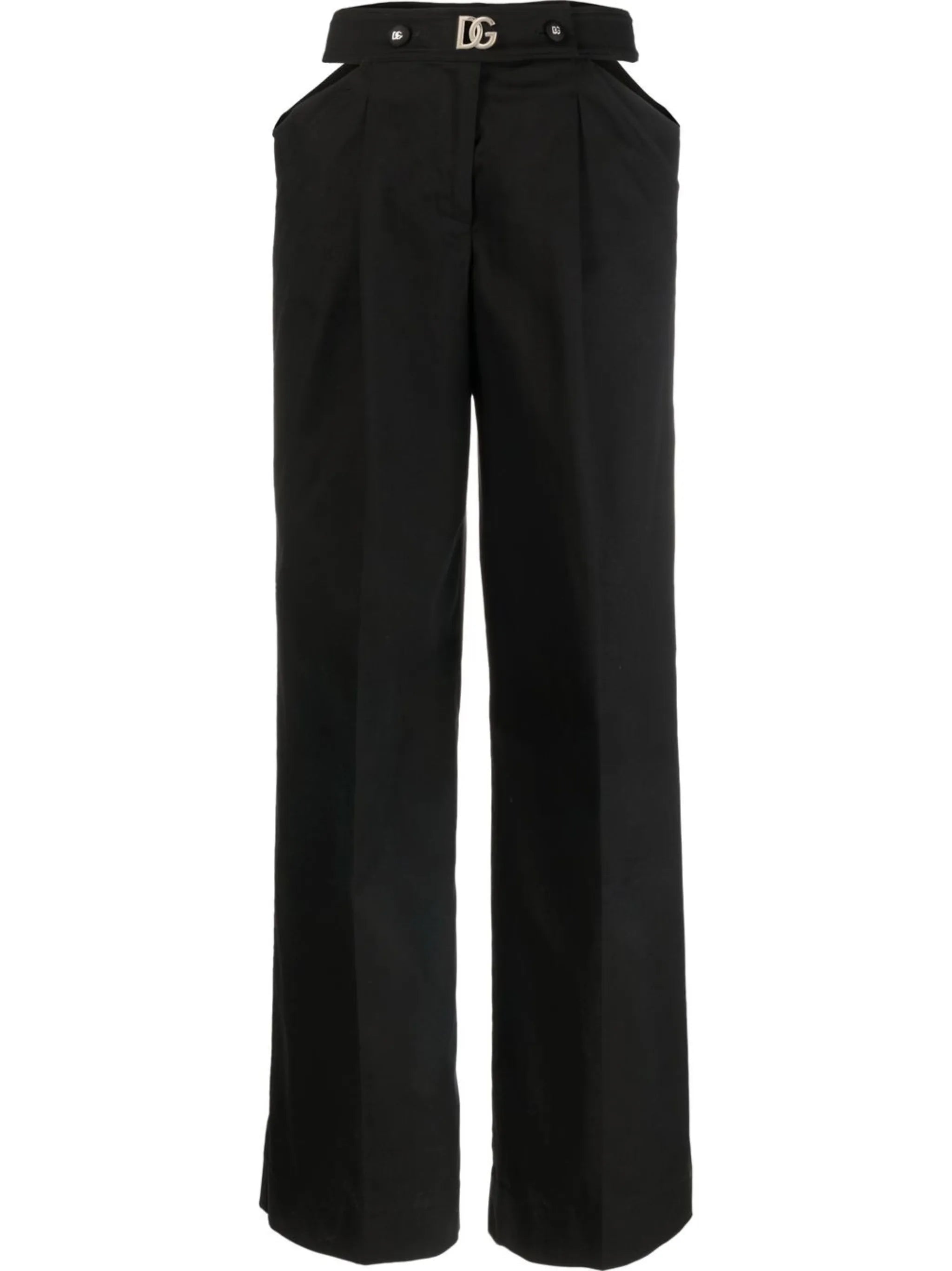 cut-out tailored trousers