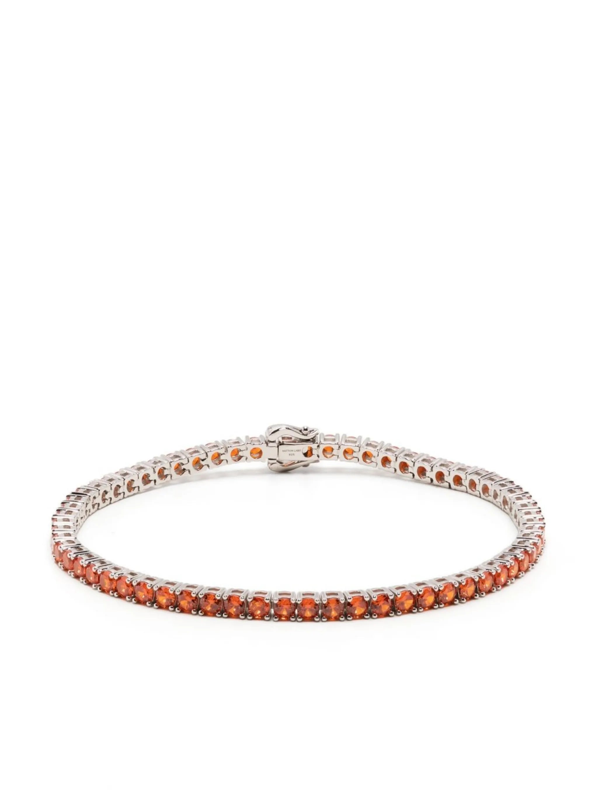 crystal-embellished tennis bracelet
