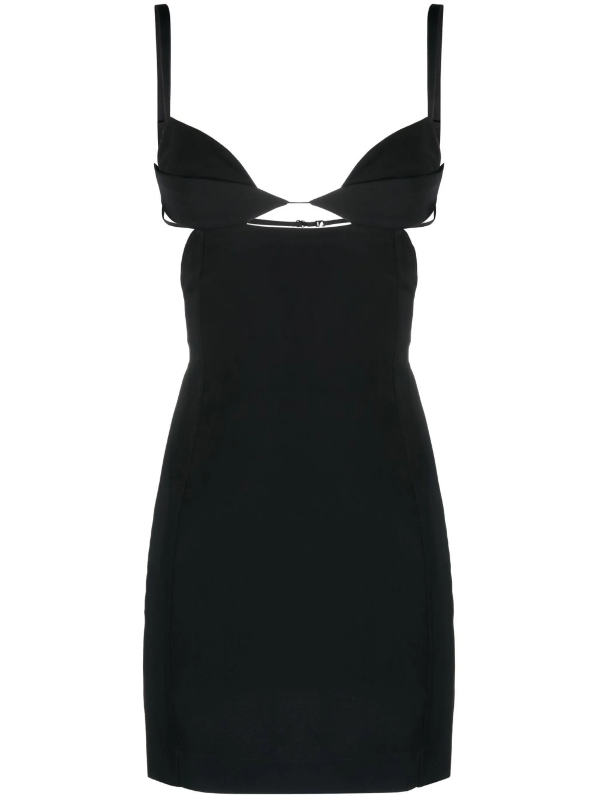 cut-out sleeveless mini dress