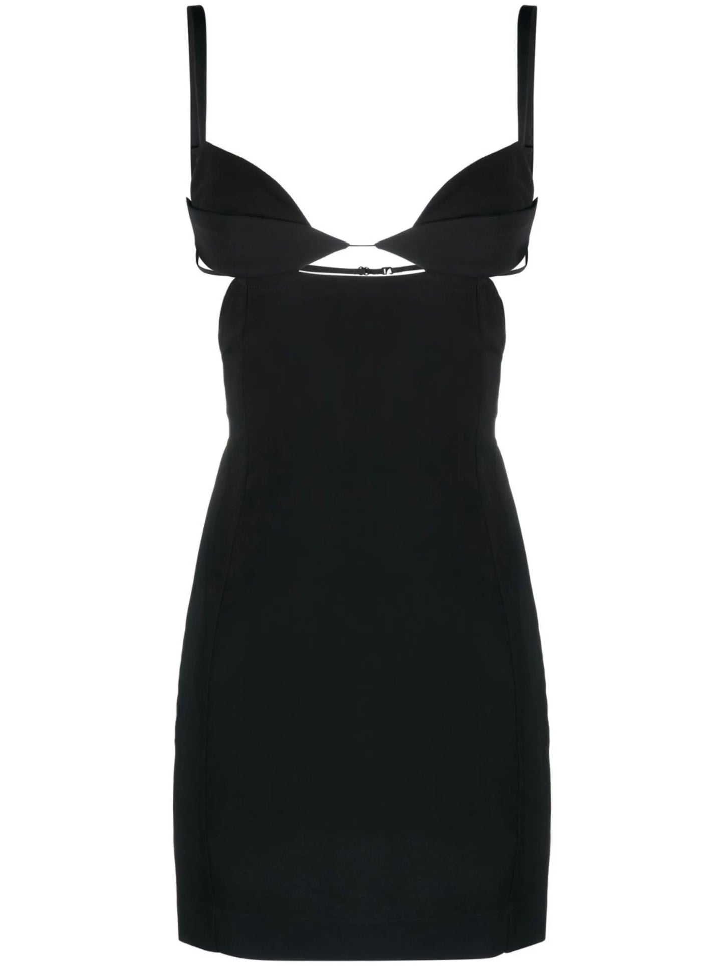 cut-out sleeveless mini dress