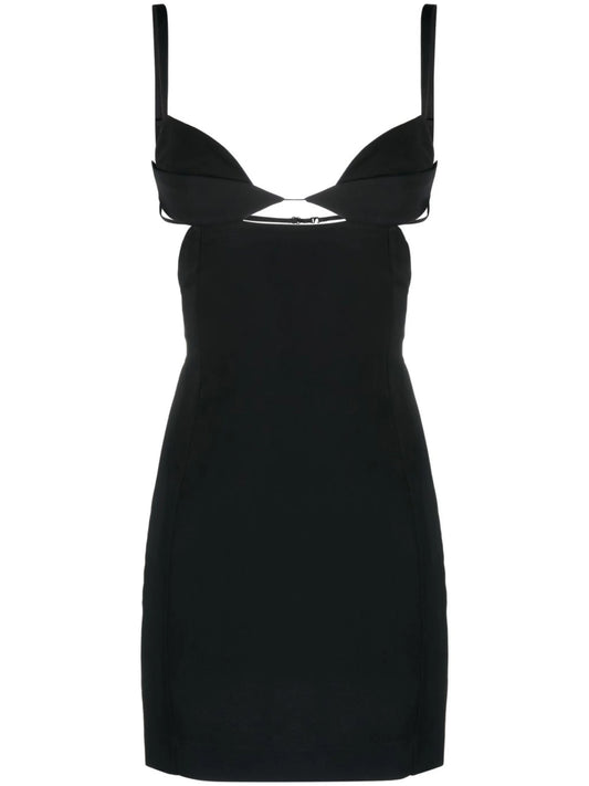 cut-out sleeveless mini dress