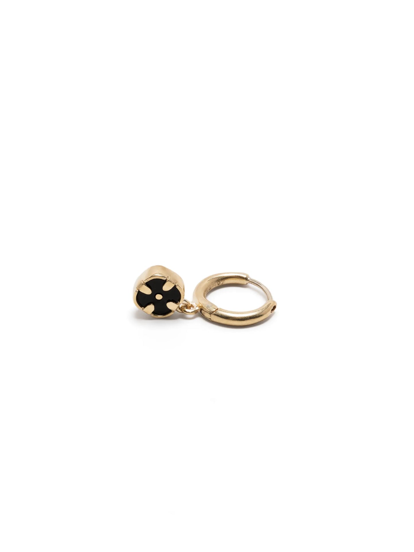 9kt yellow gold Pierrot diamond earrings