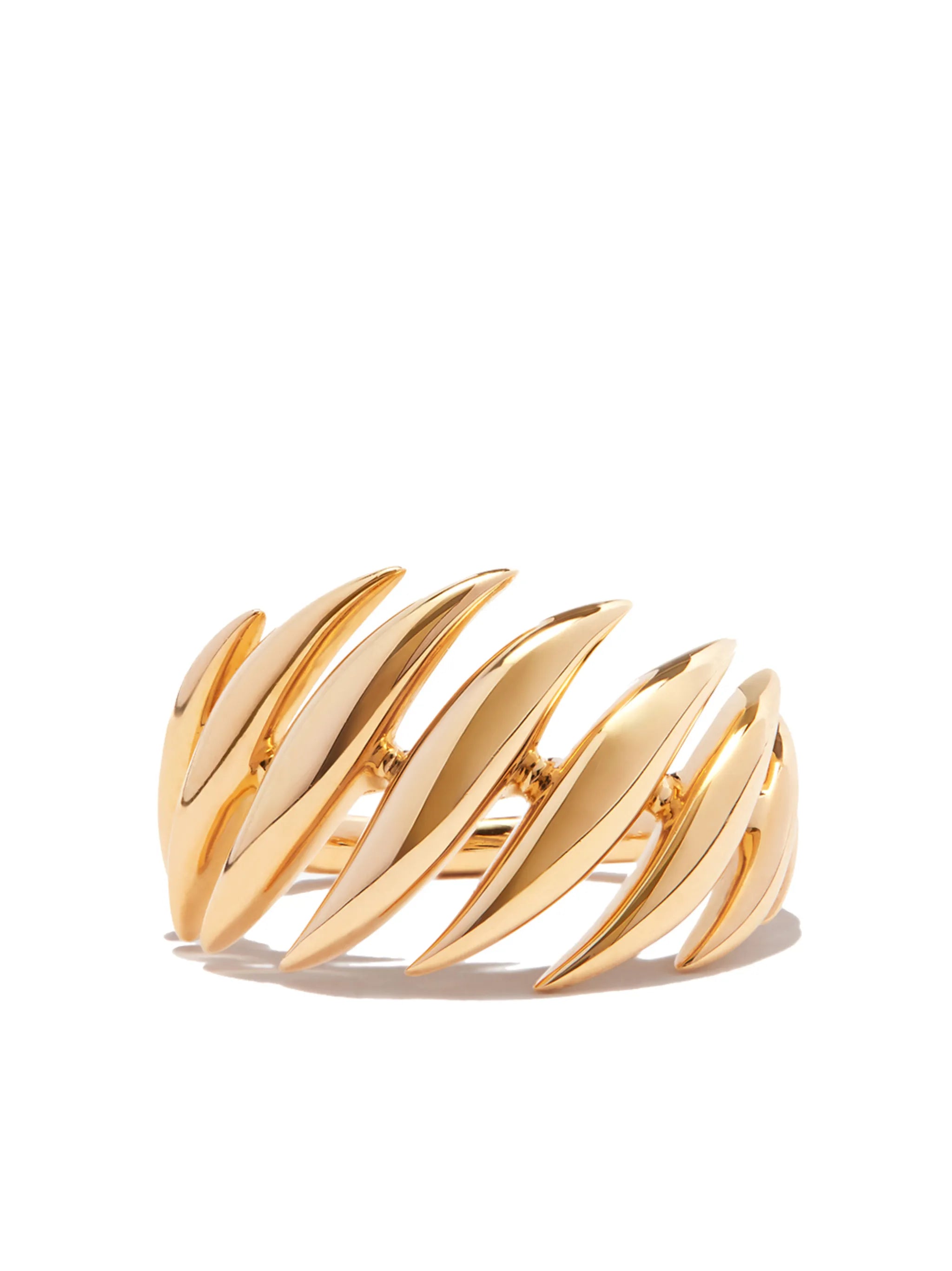 18kt yellow gold Flame ring