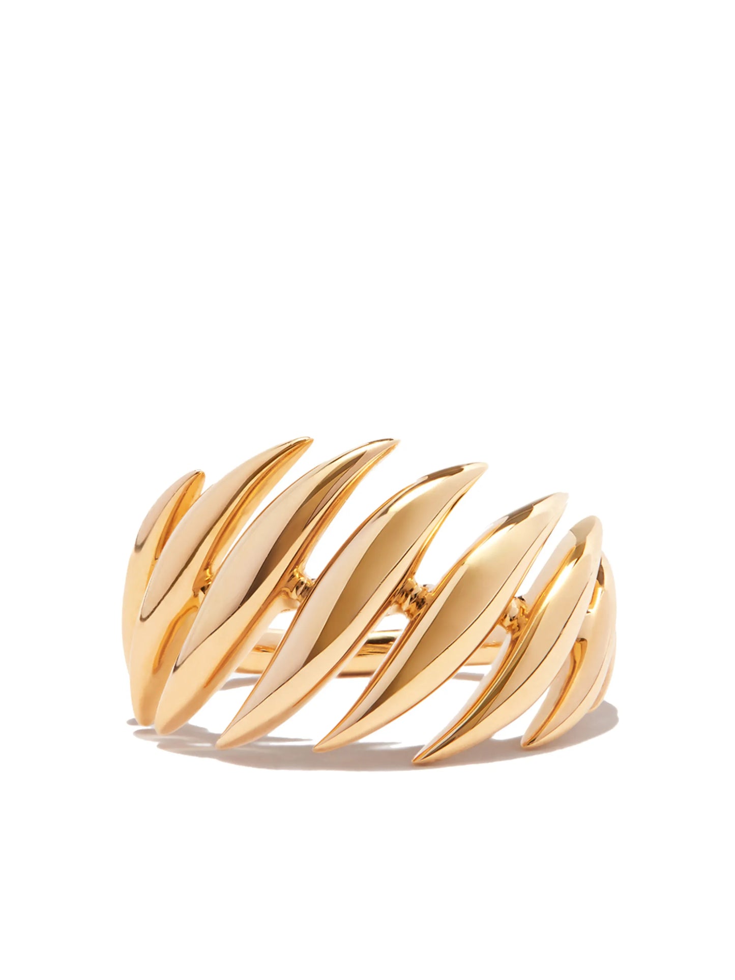 18kt yellow gold Flame ring
