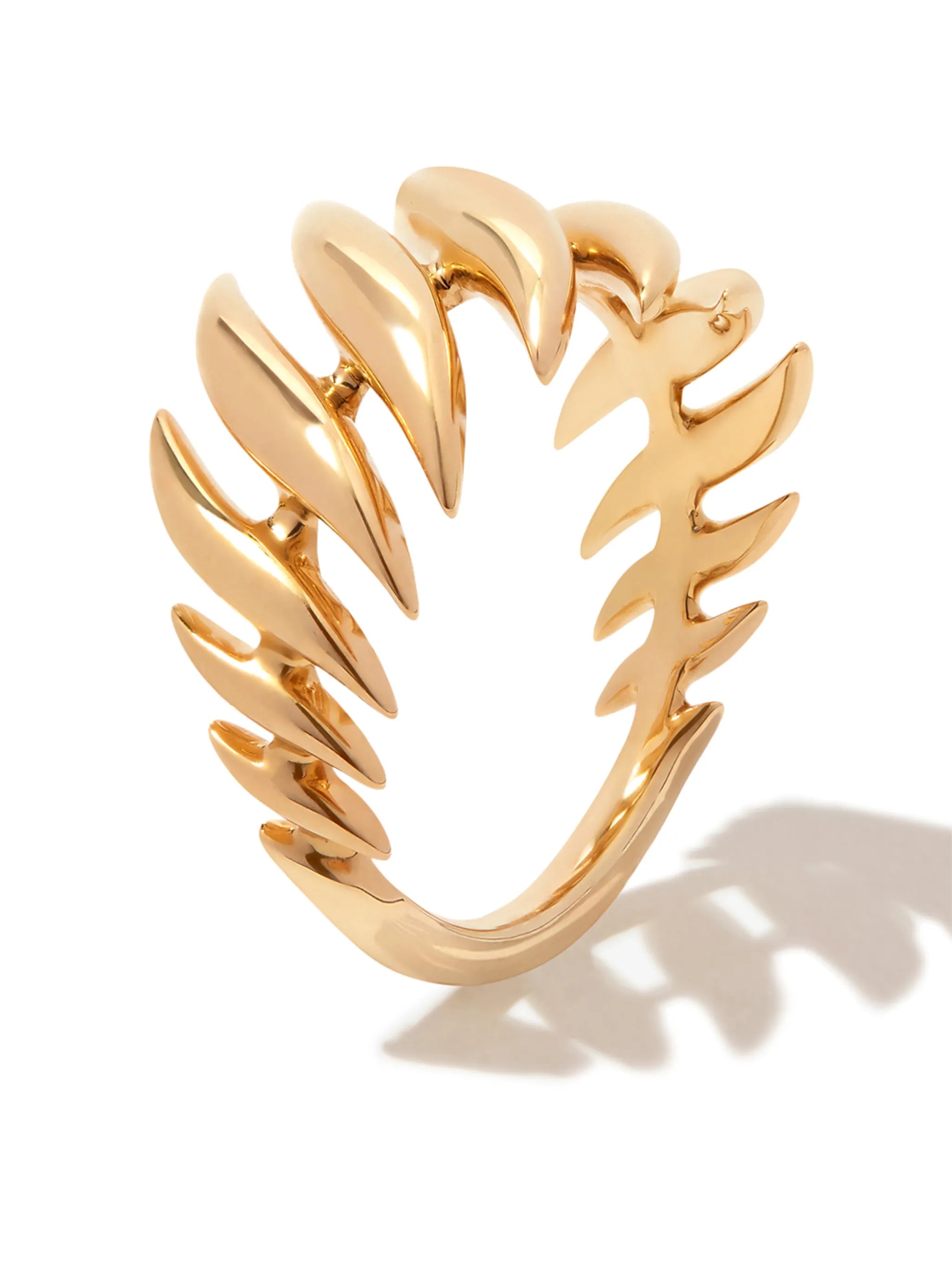 18kt yellow gold Flame ring