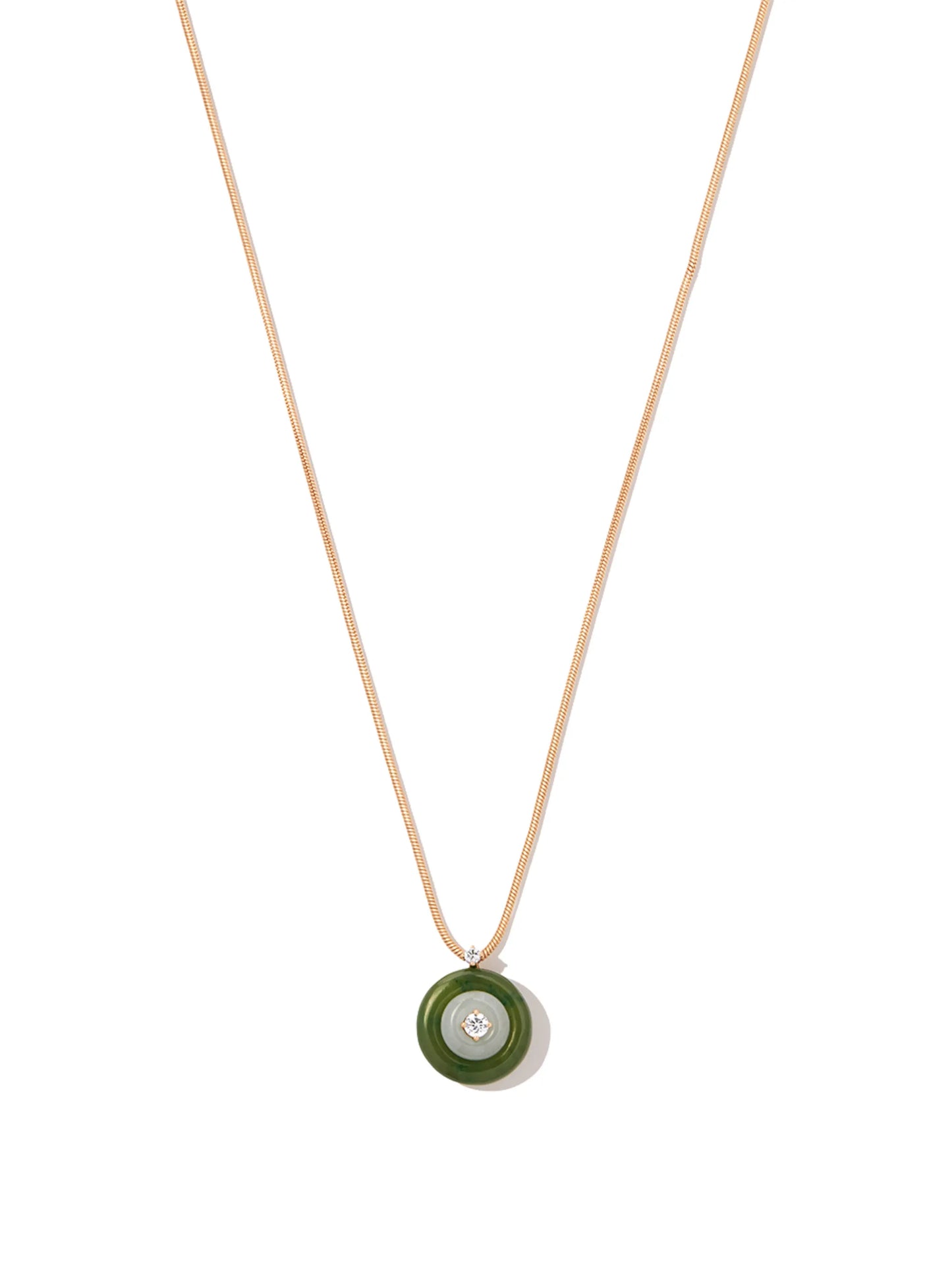 18kt yellow gold Signal pendant necklace