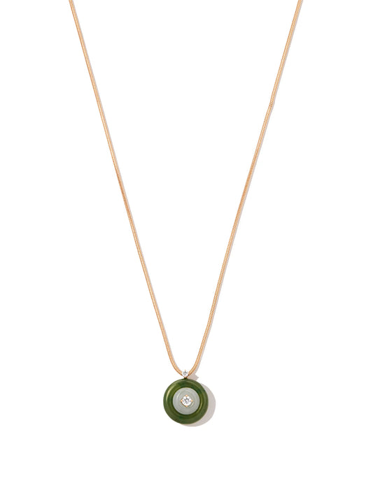 18kt yellow gold Signal pendant necklace
