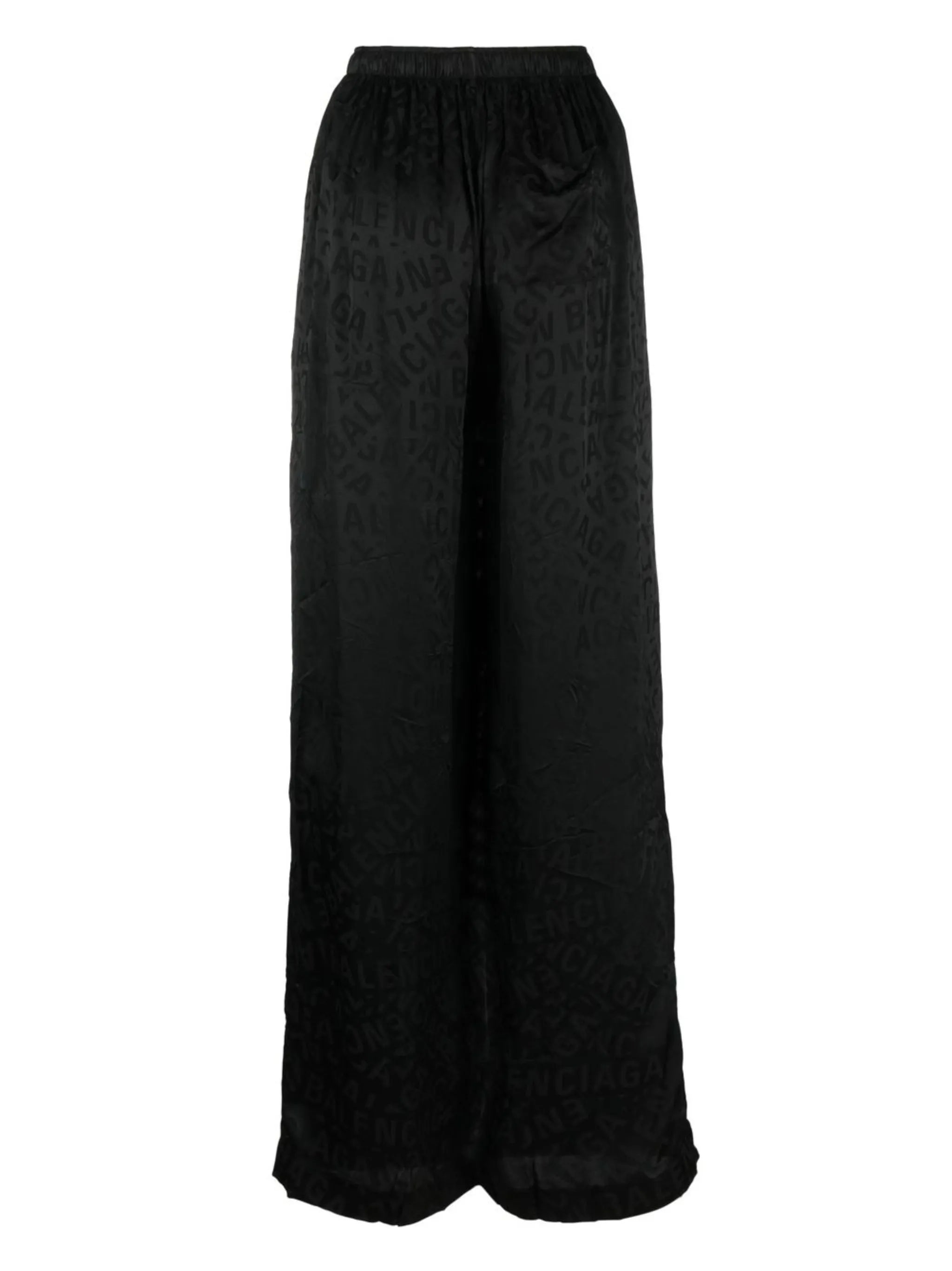 logo-print silk pyjama pants