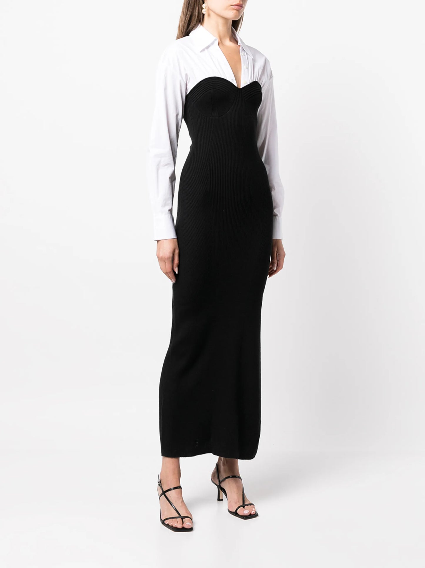 Hazel ribbed-knit maxi dress