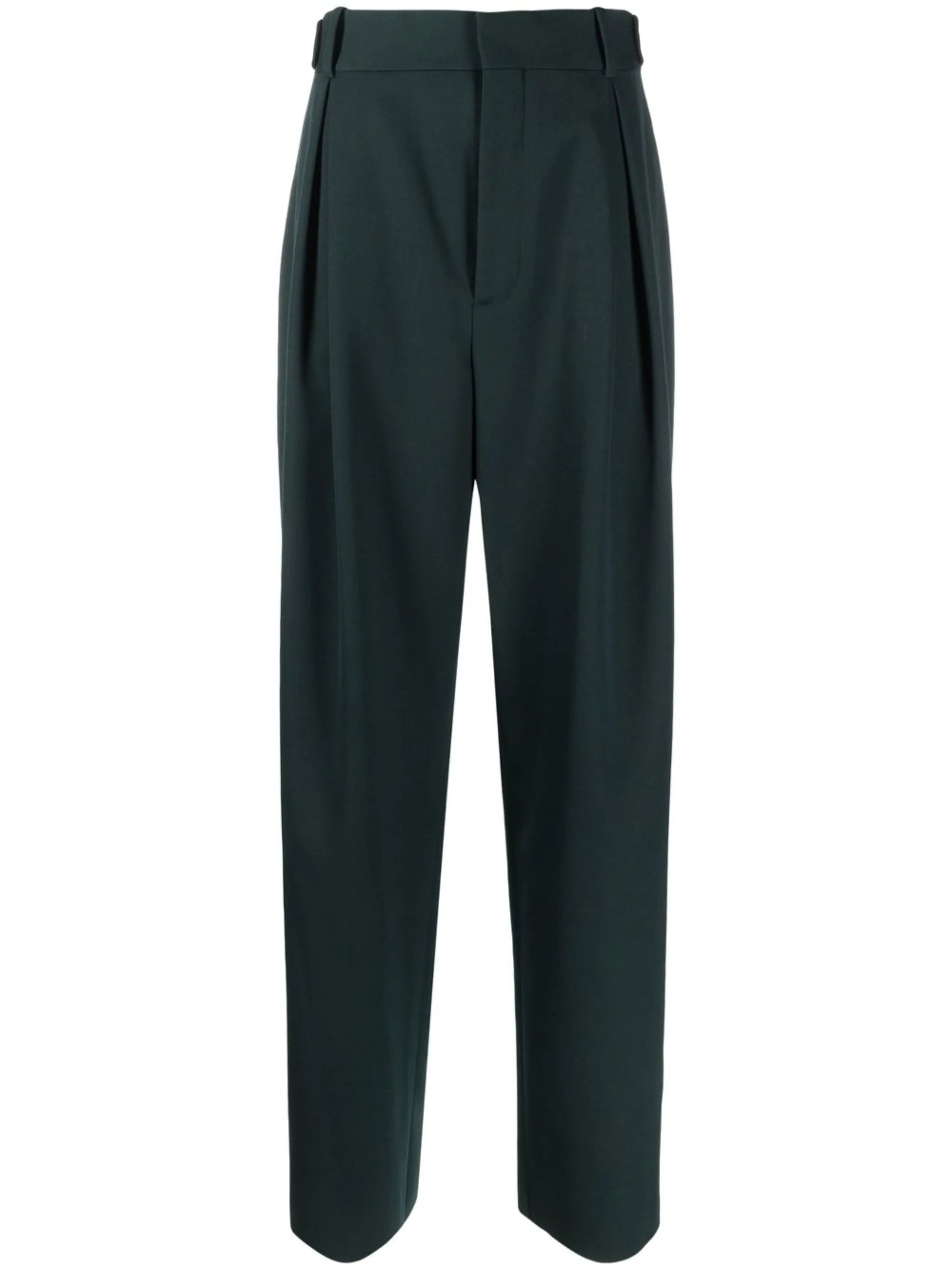 paperbag waist tapered trousers