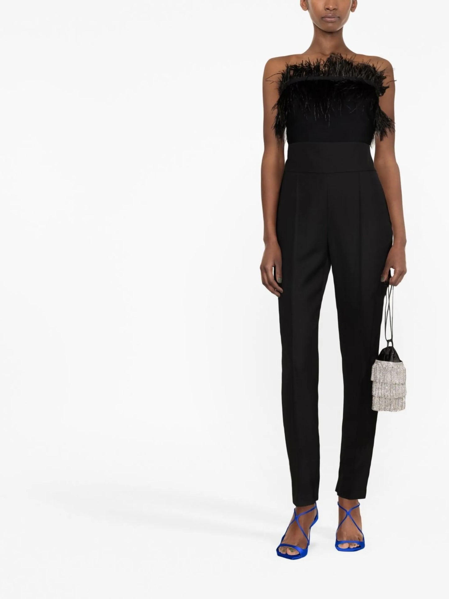 high-waist tailored trousers