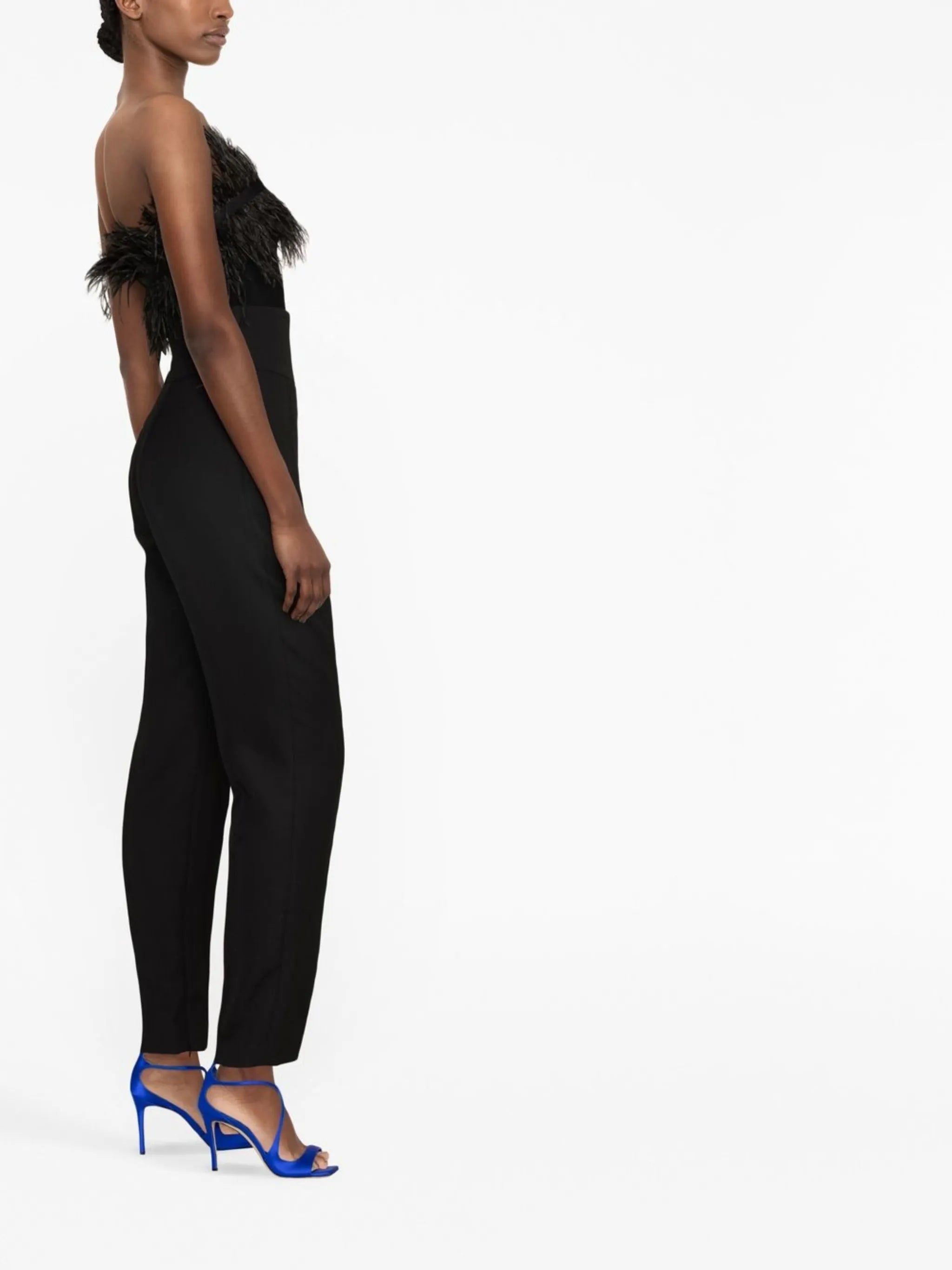 high-waist tailored trousers