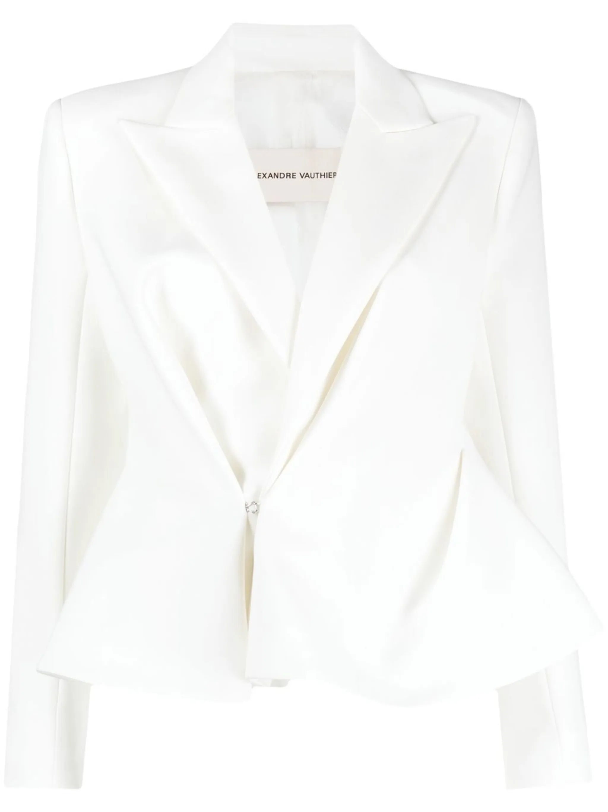 peplum-waist single-breasted blazer
