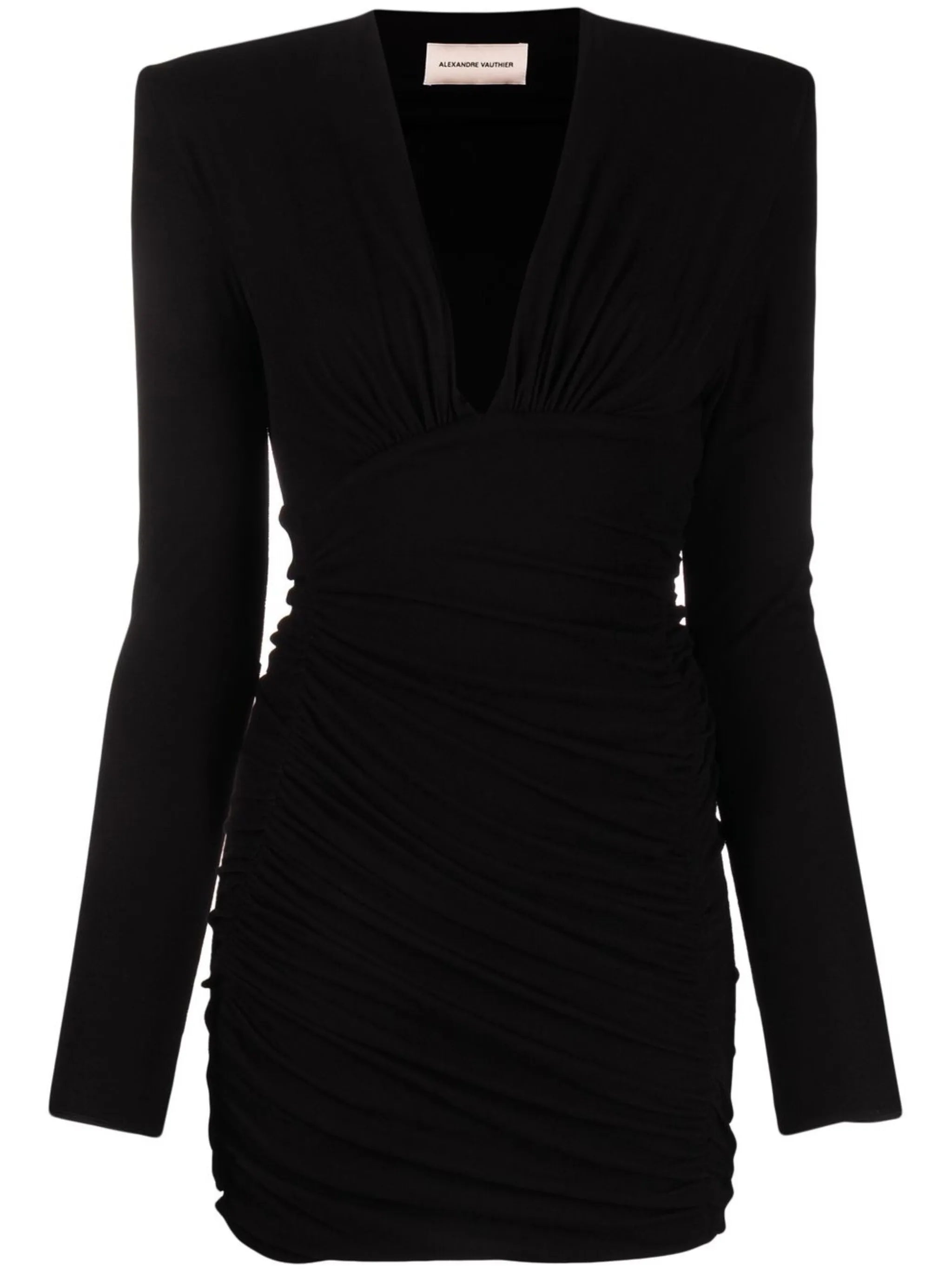 sequin-embellished V-neck mini dress