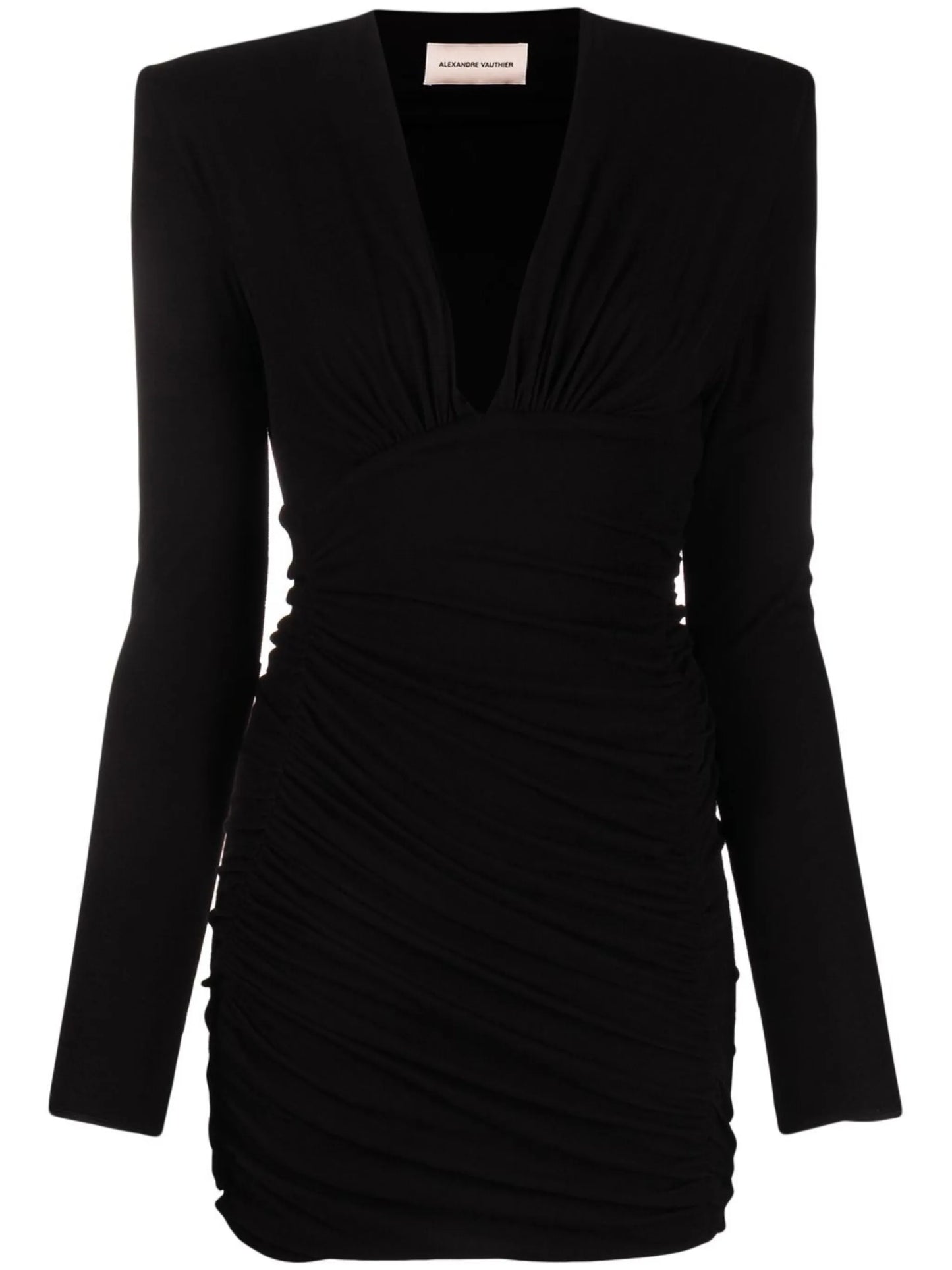 sequin-embellished V-neck mini dress