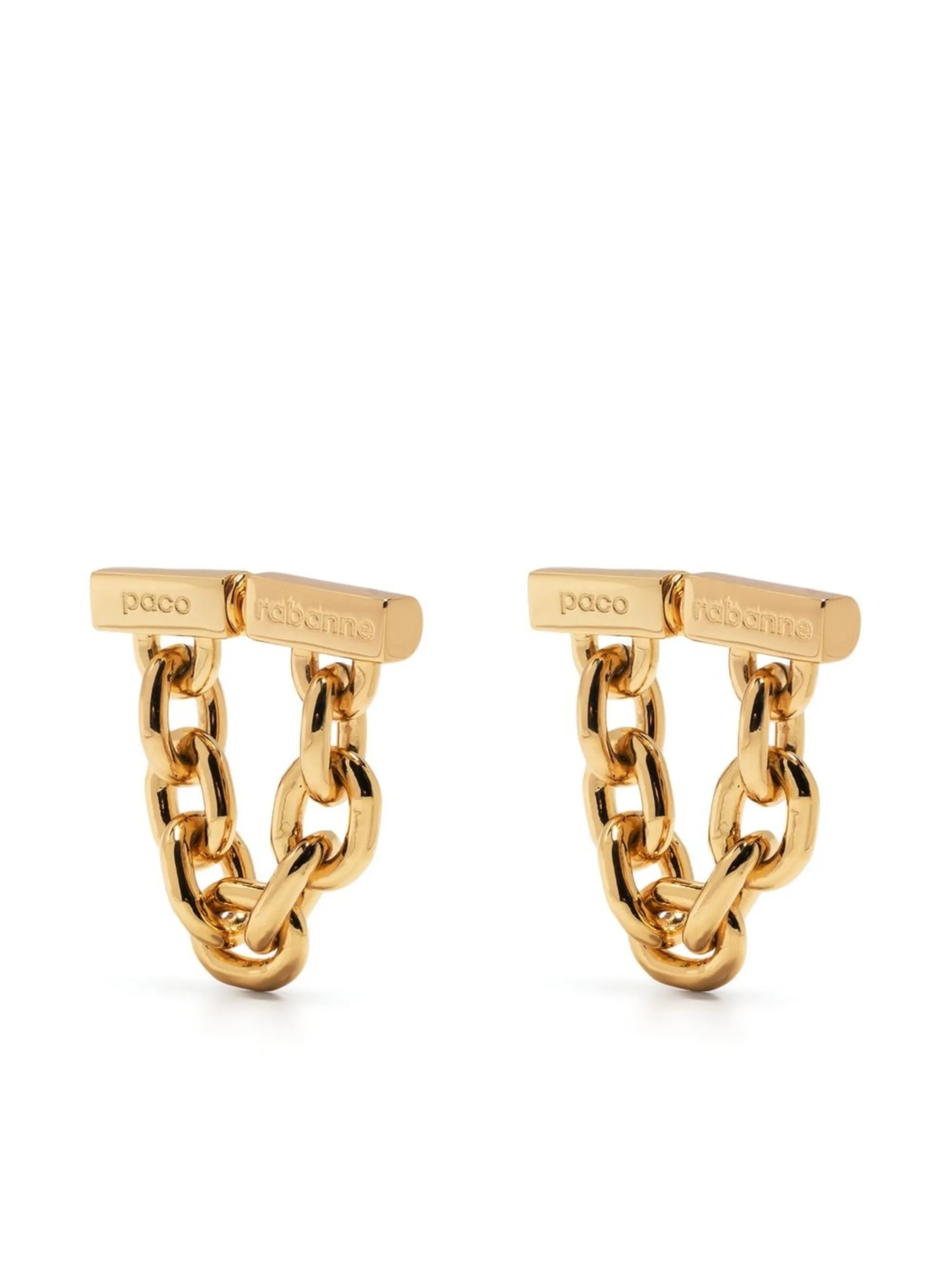 cable-link chain earrings