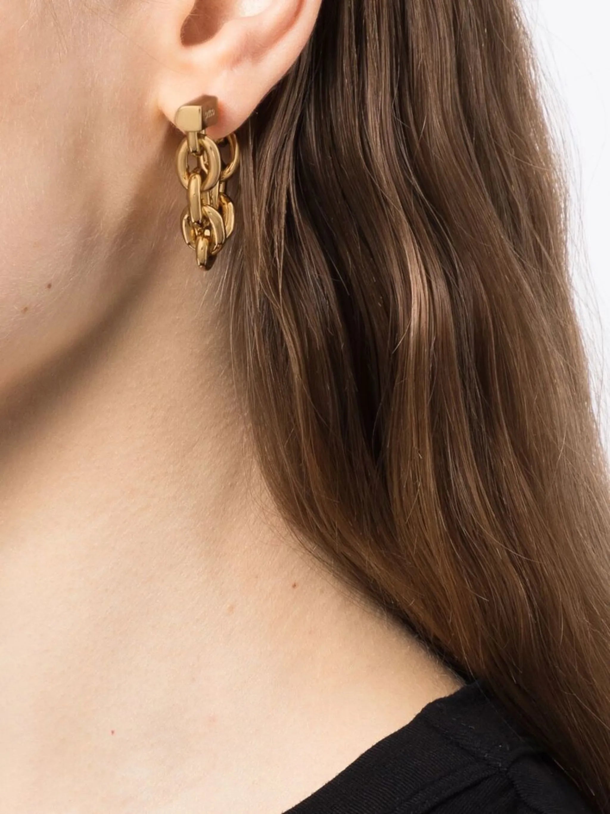 cable-link chain earrings