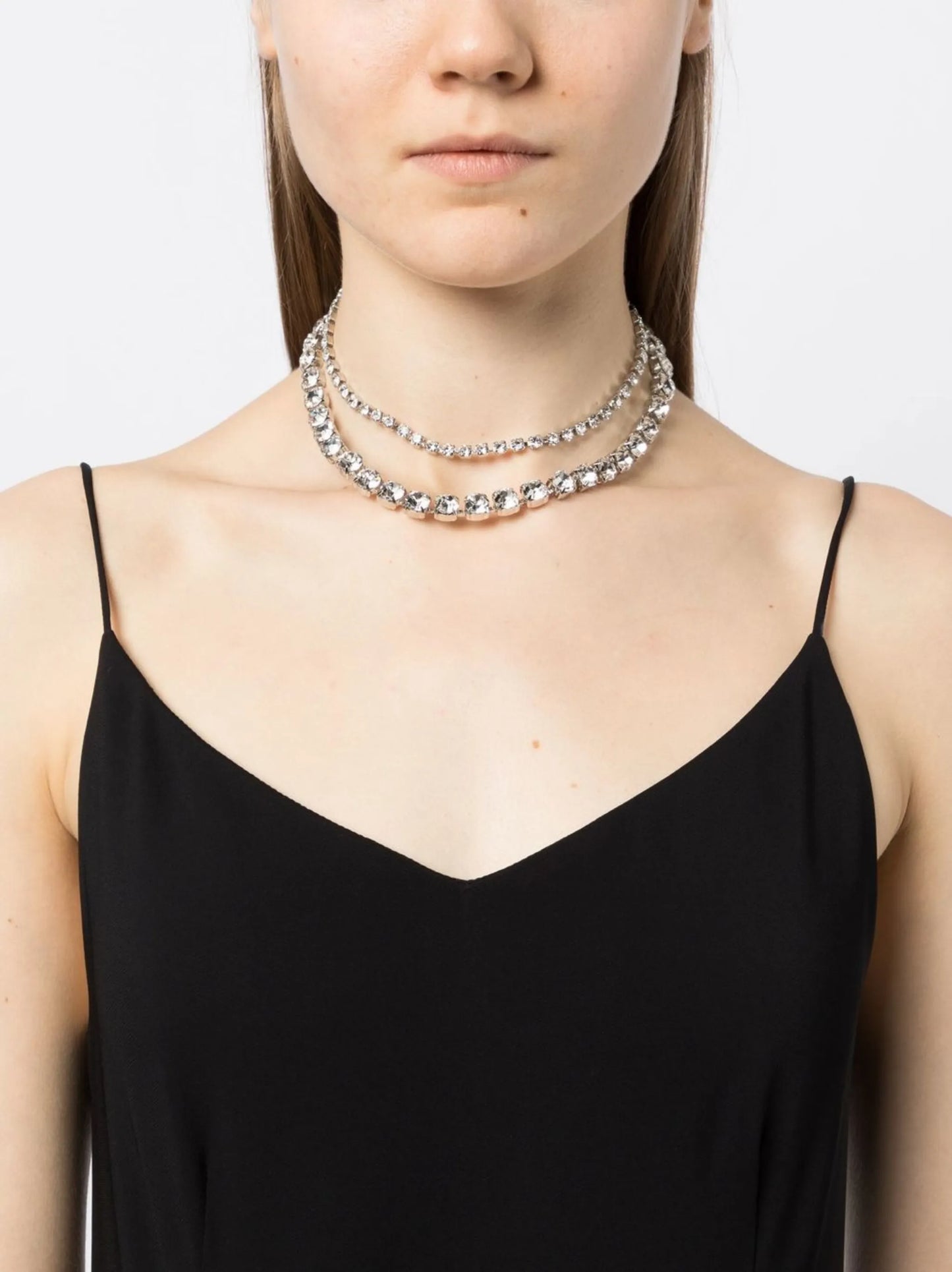 crystal-embellished necklace