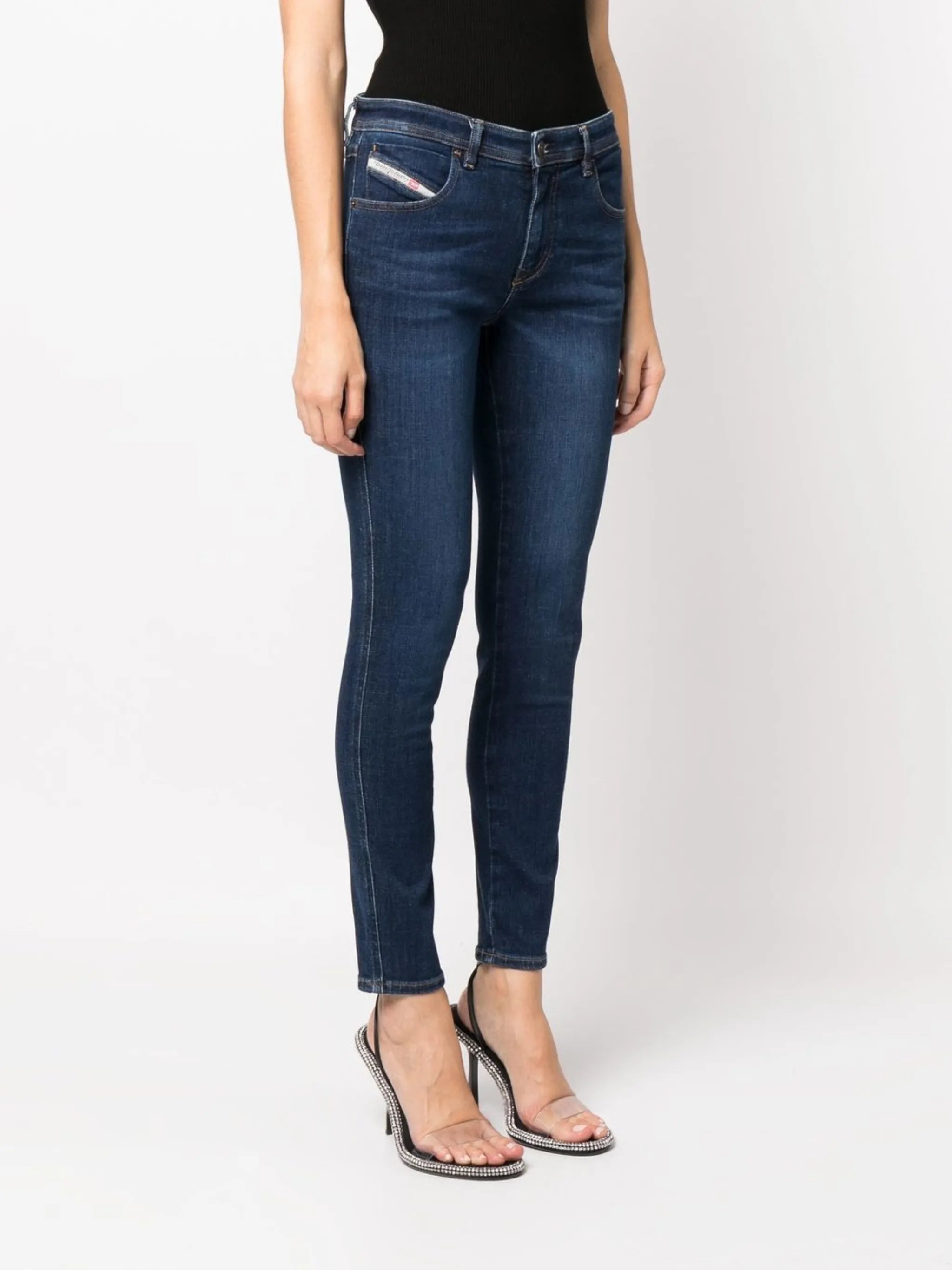 high-rise skinny jeans
