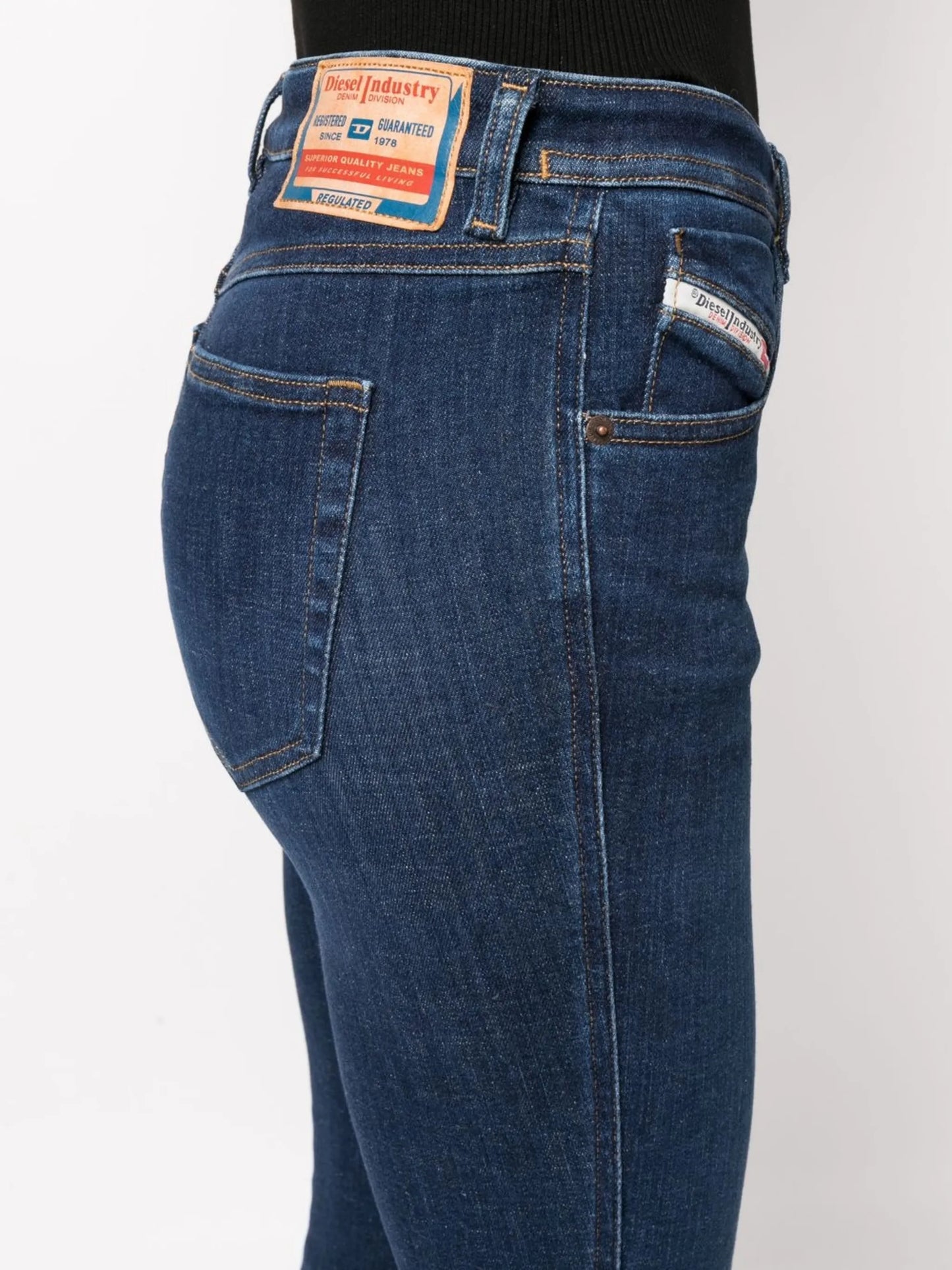 high-rise skinny jeans