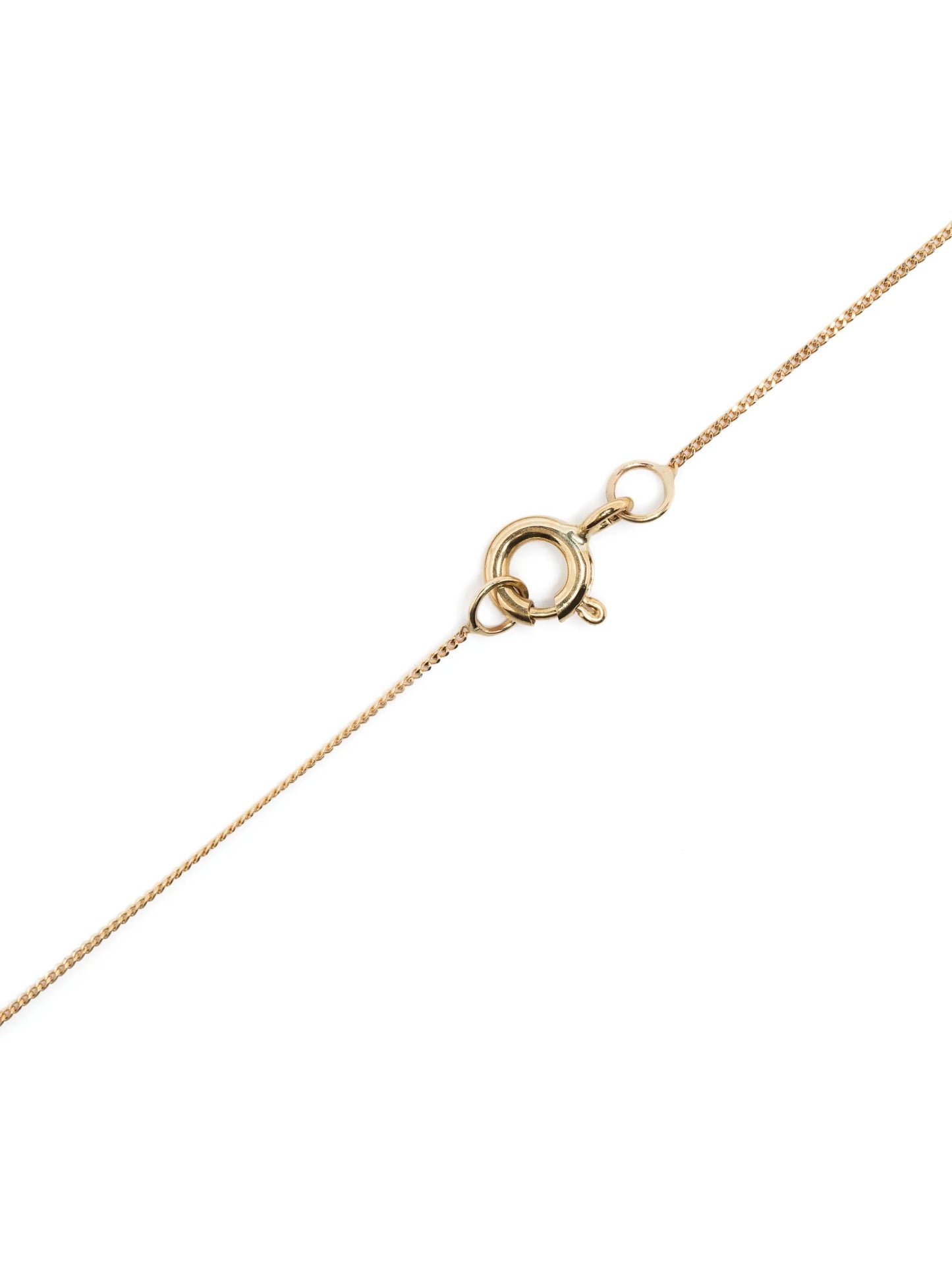 9kt yellow gold quartz and diamond necklace