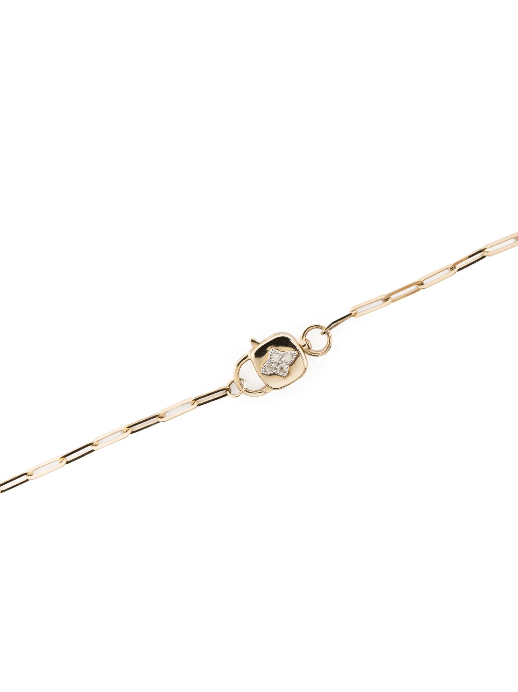 9kt yellow gold Louise diamond necklace