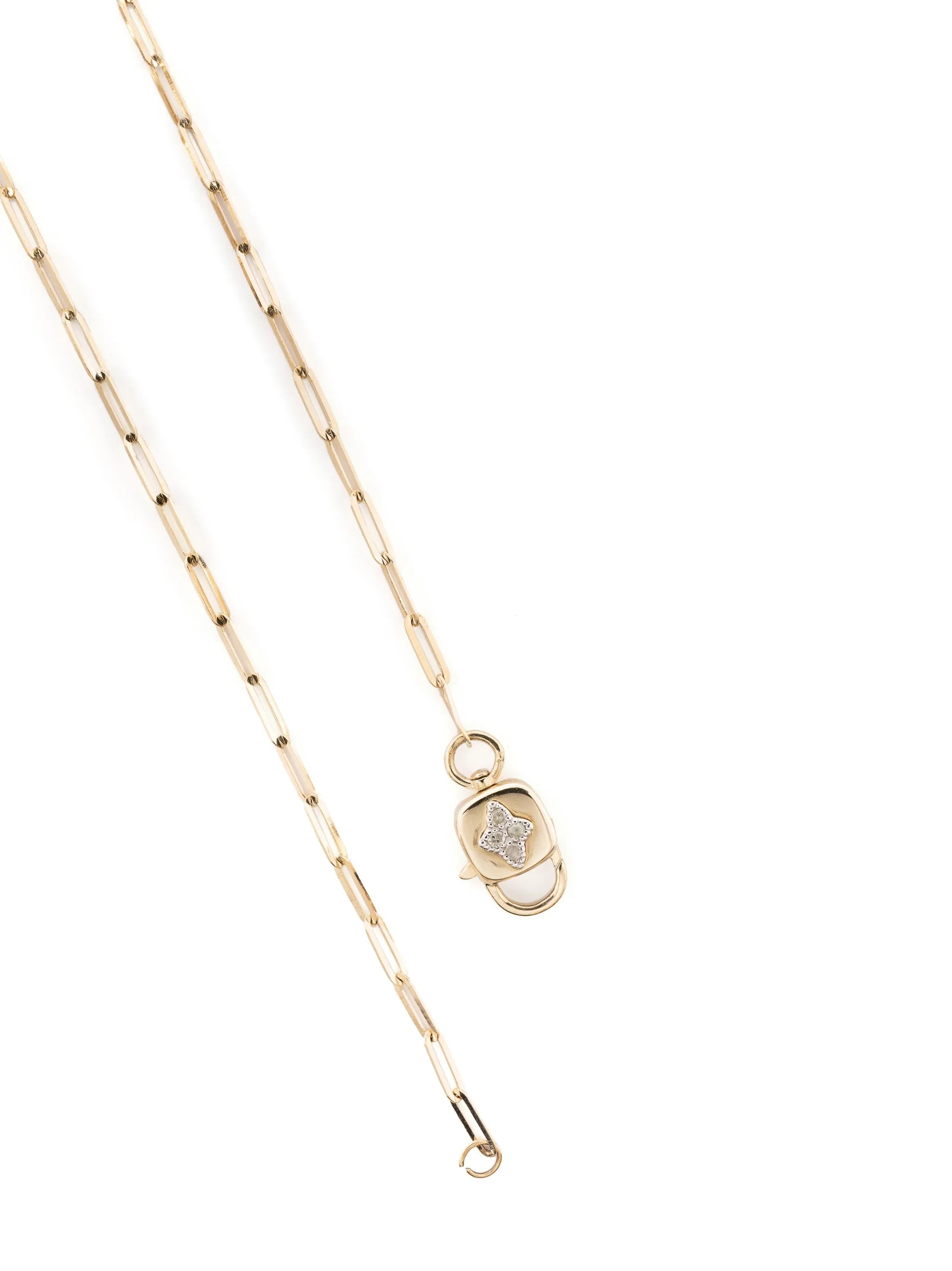 9kt yellow gold Louise diamond necklace