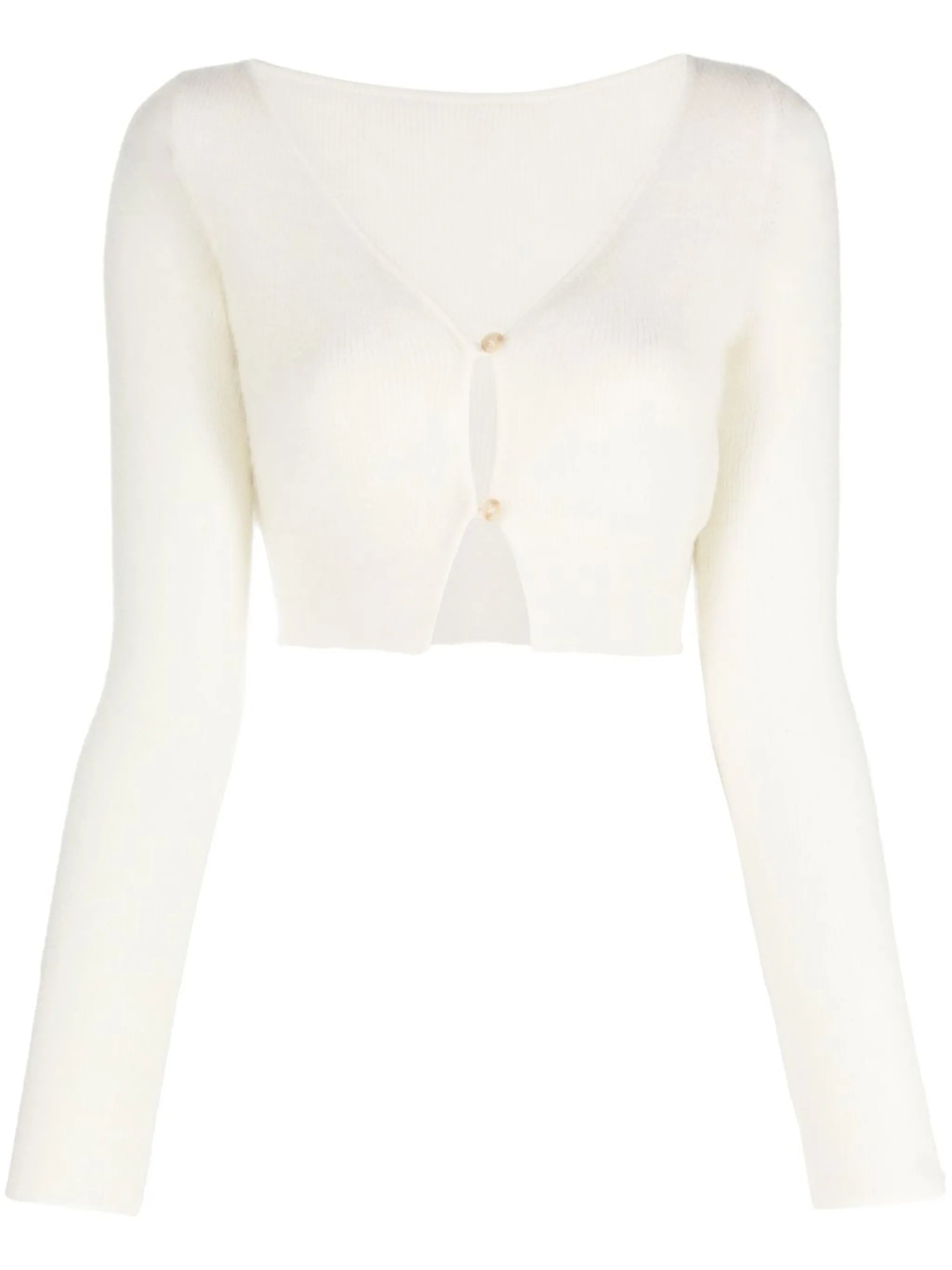 Alzou knitted cropped cardigan
