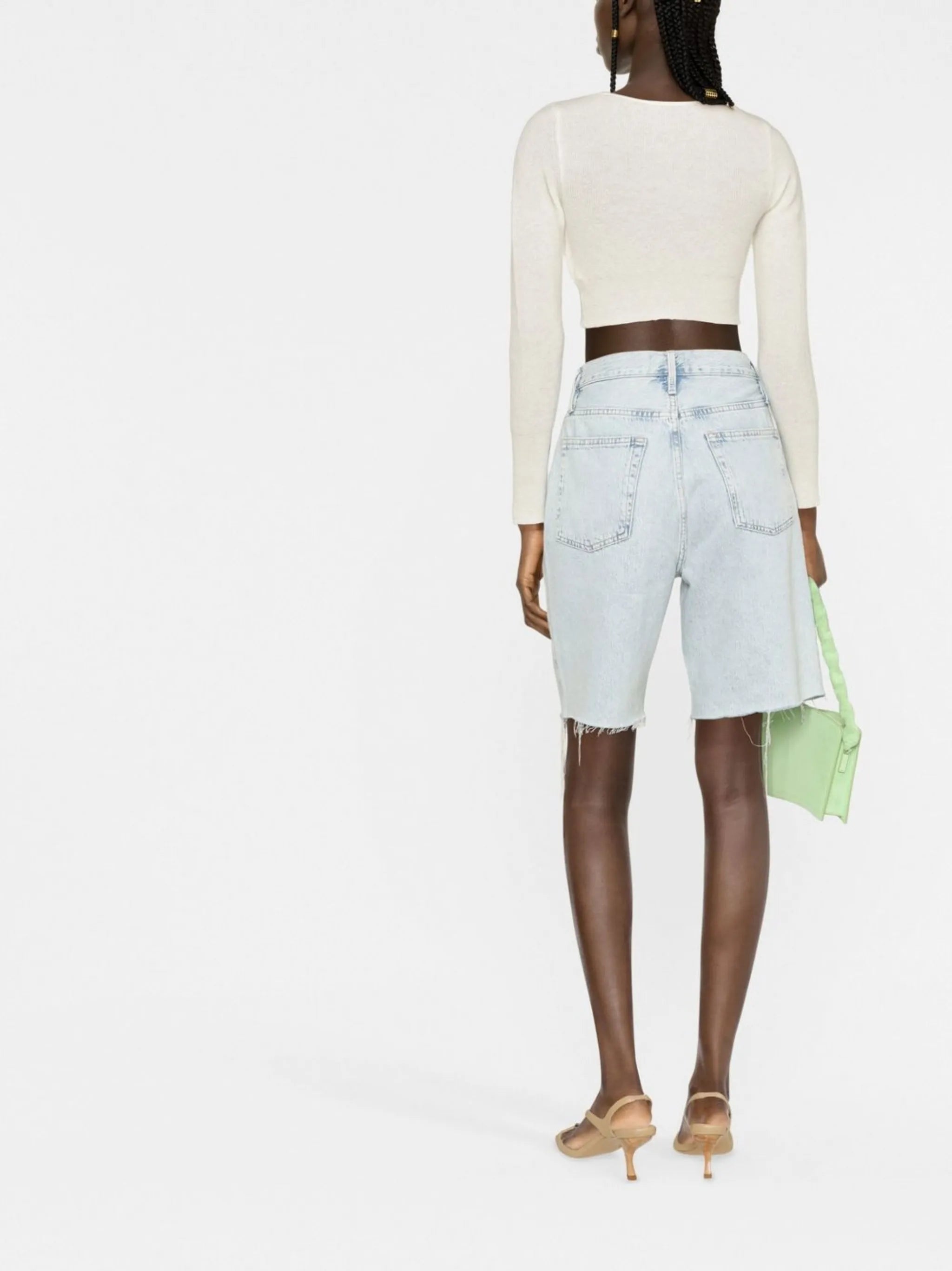 Alzou knitted cropped cardigan