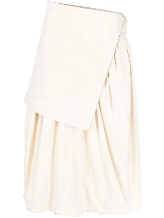Bustier high-waist midi skirt