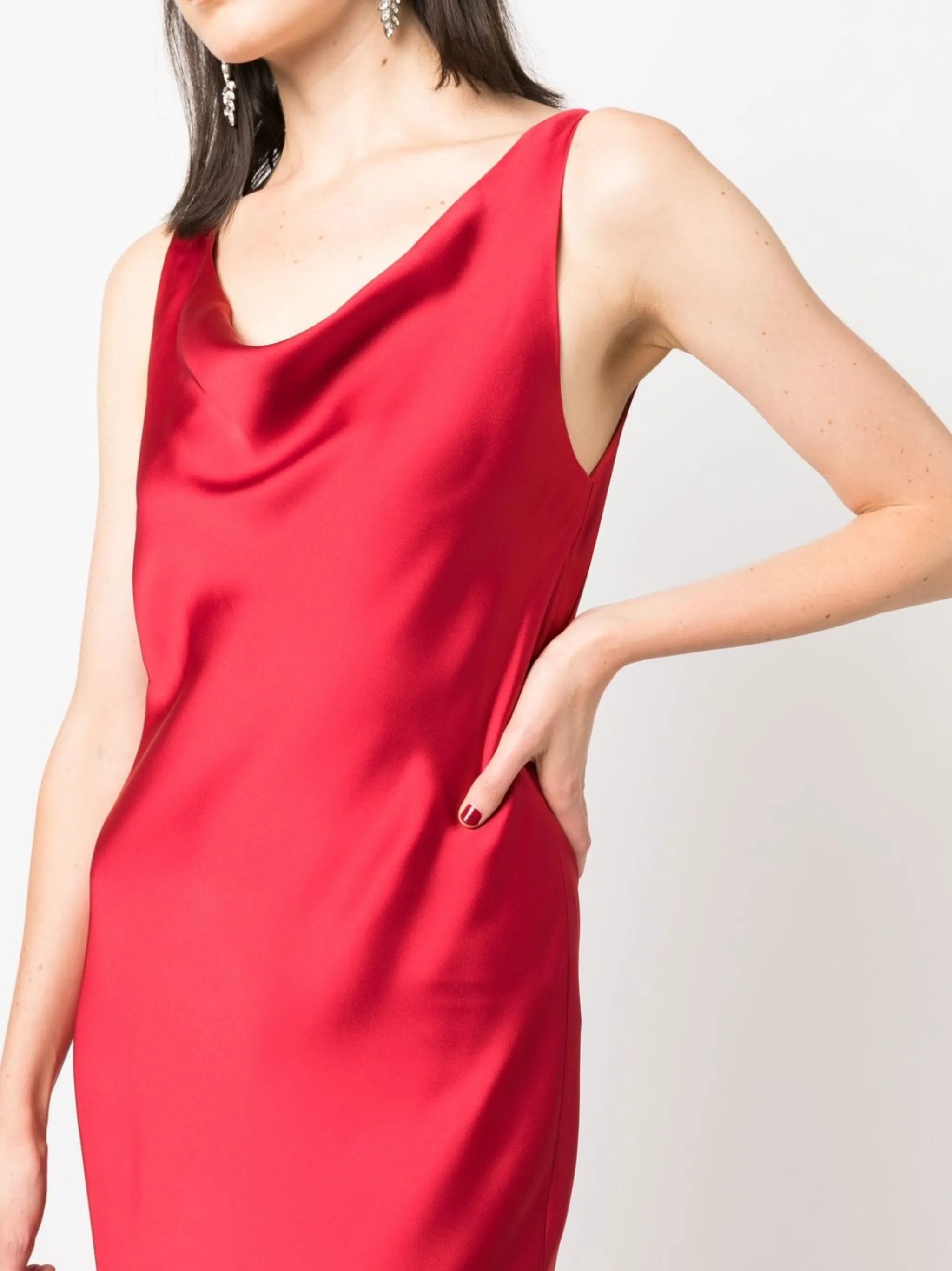 Maria cowl-neck gown
