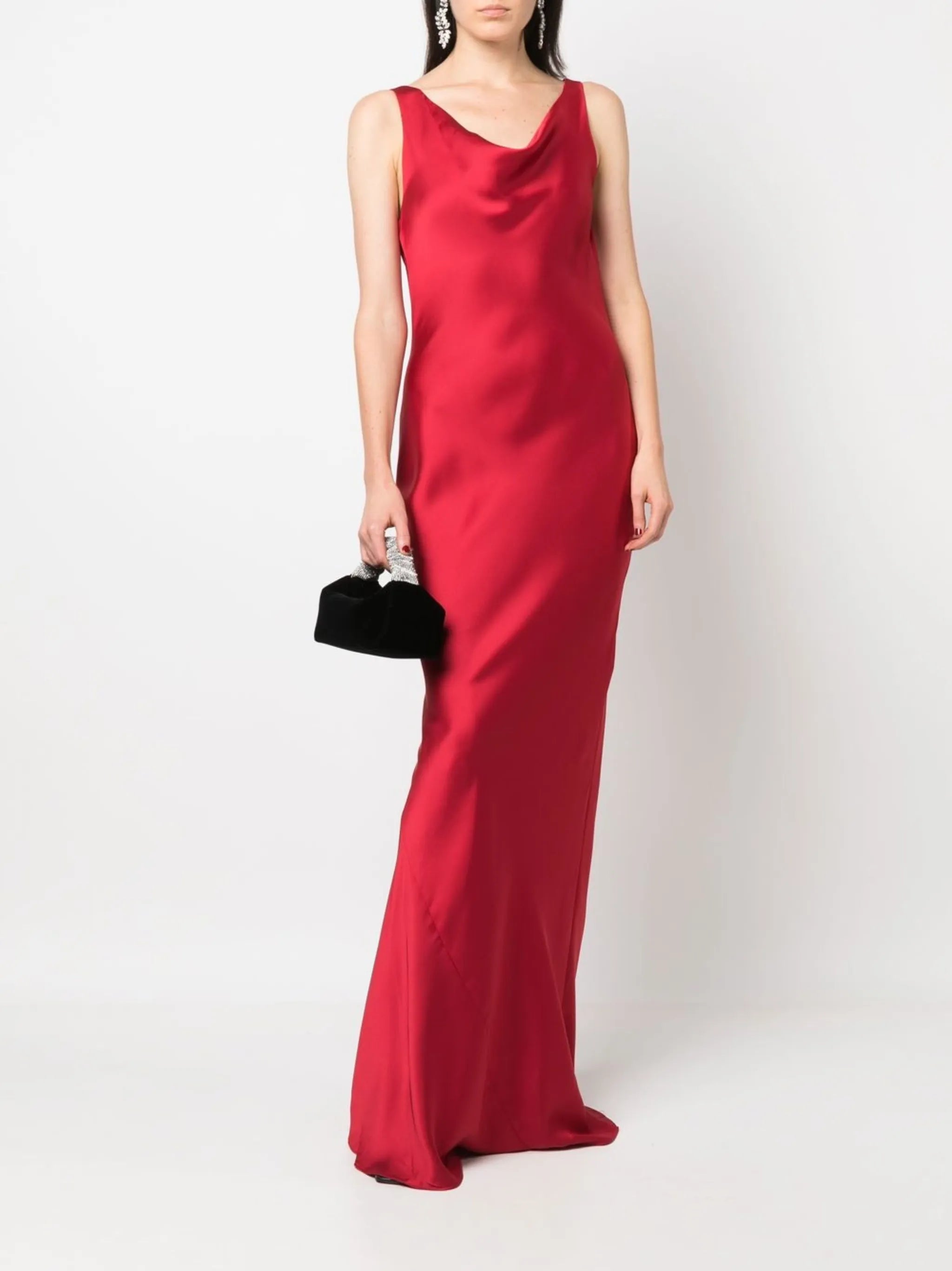 Maria cowl-neck gown