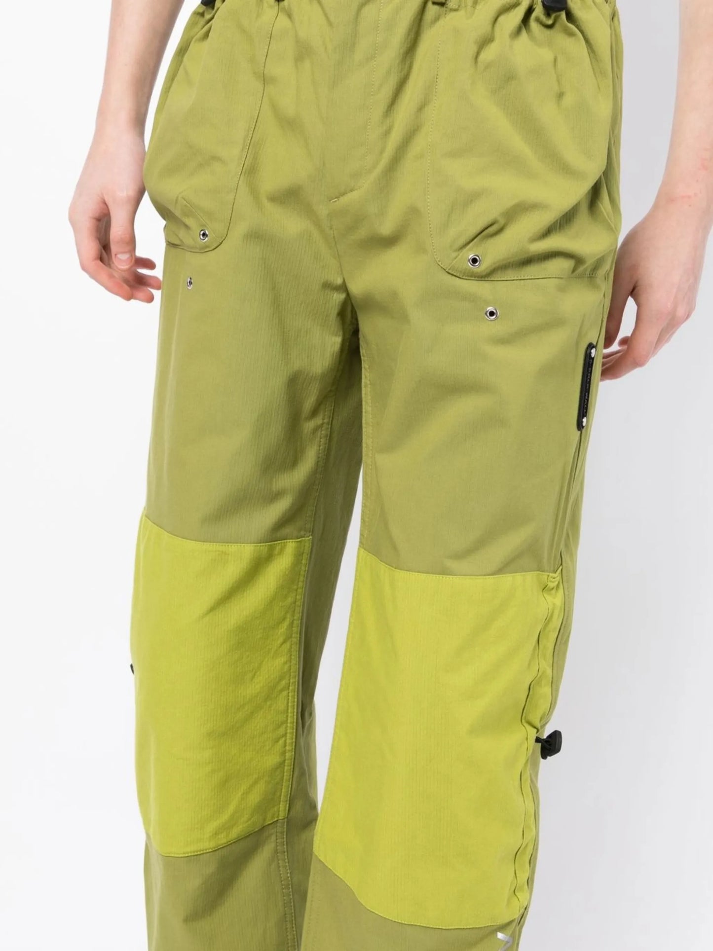 contrast-panel cargo trousers