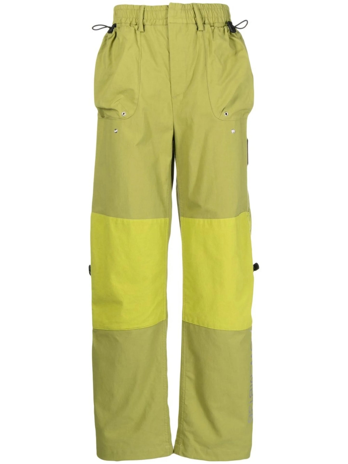 contrast-panel cargo trousers