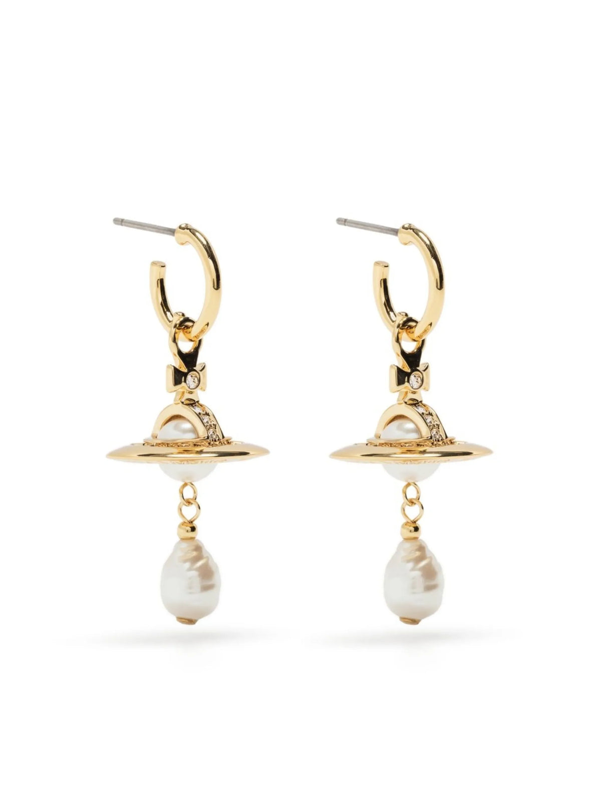 Orb drop earrings