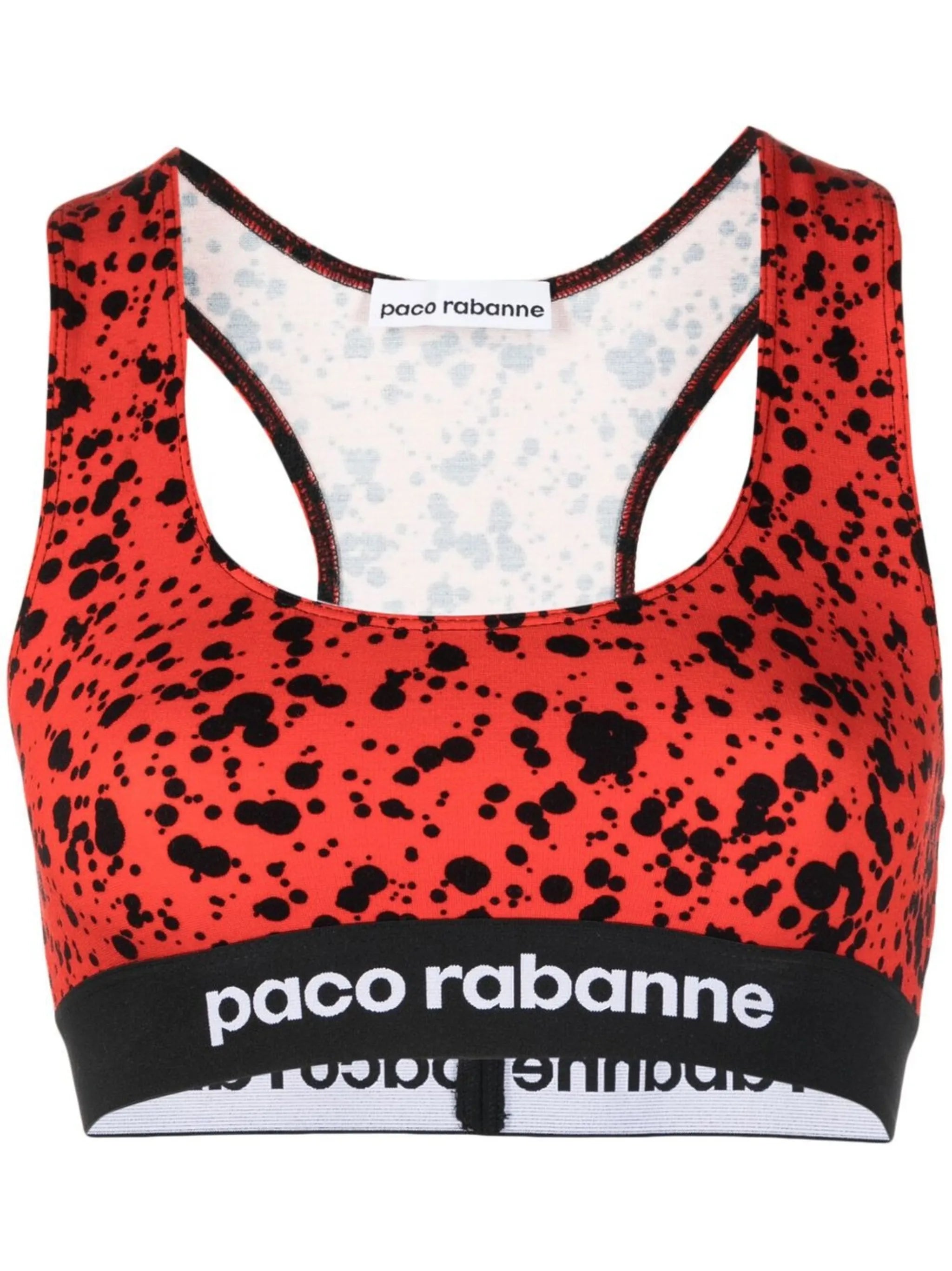 abstract-print bralette top