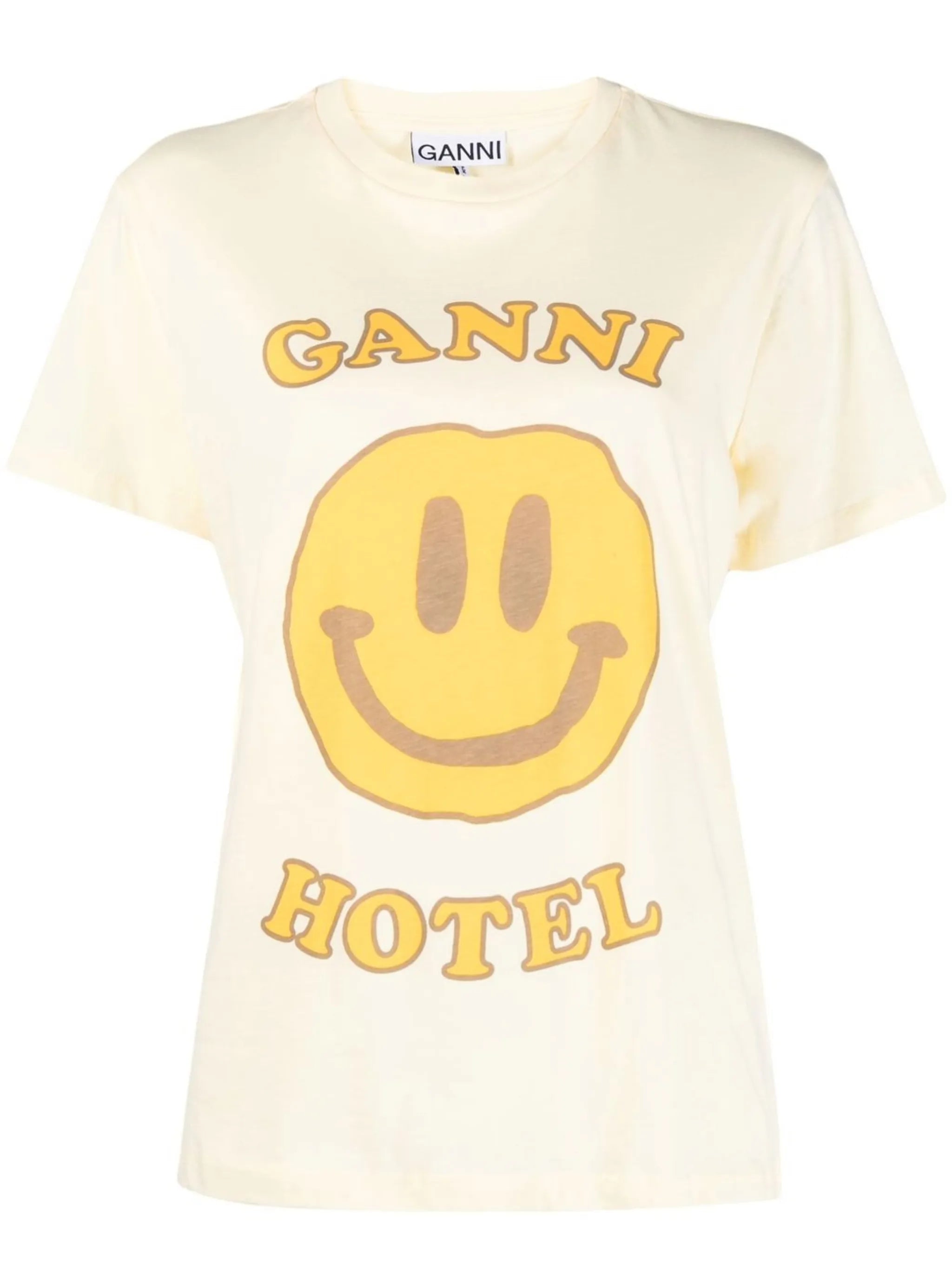 smile-print cotton T-shirt
