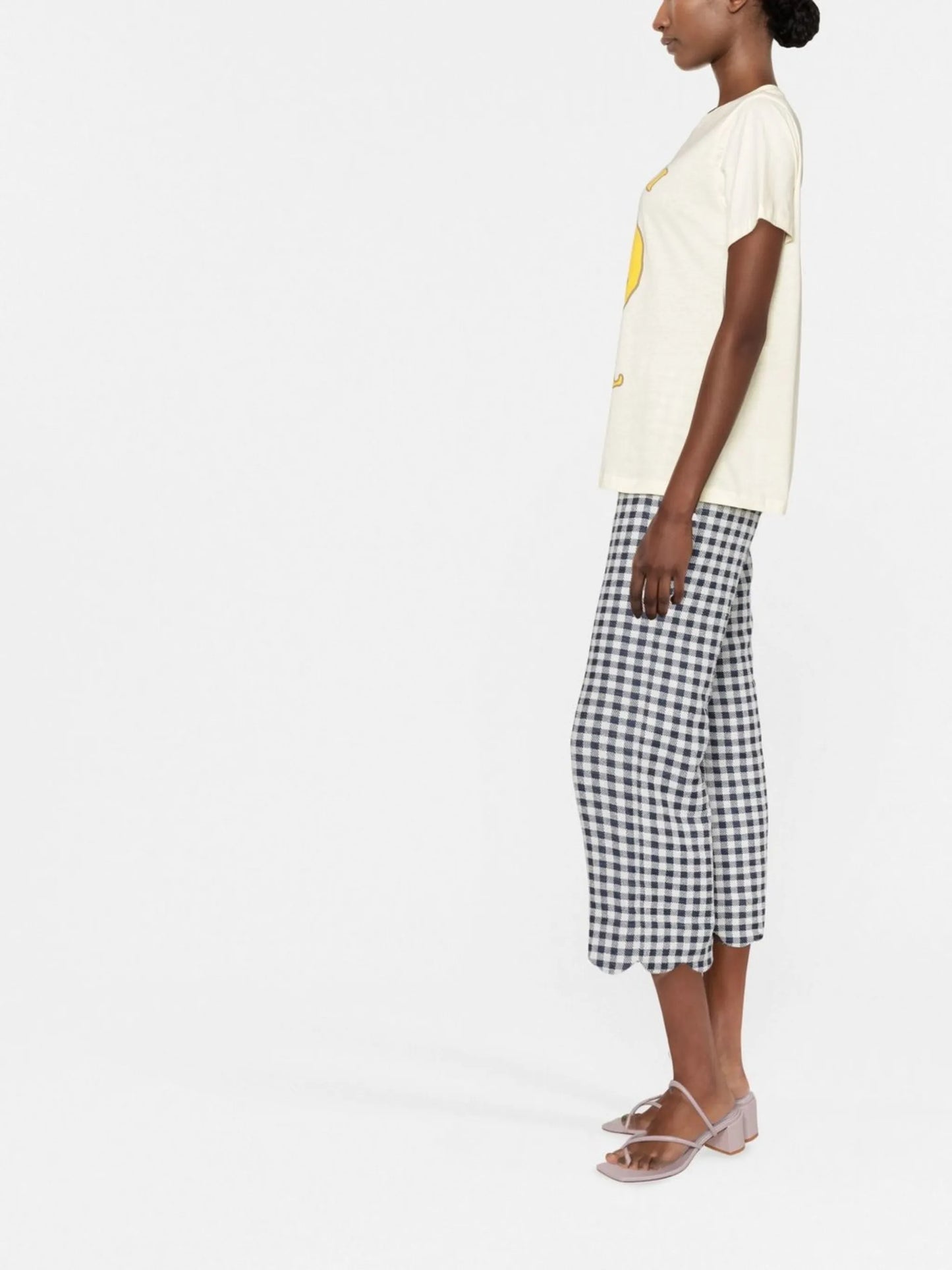 smile-print cotton T-shirt