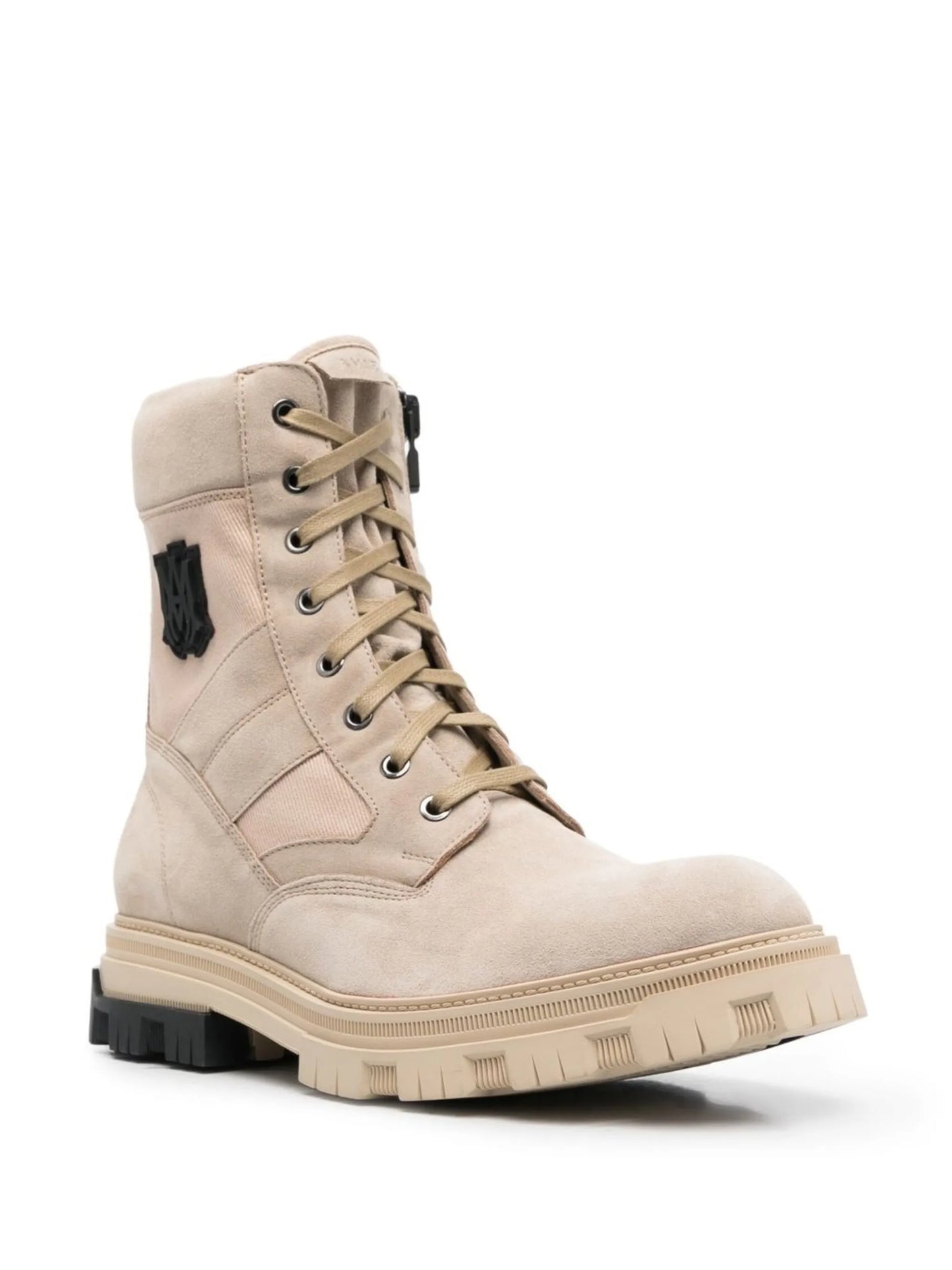 logo lace-up boots