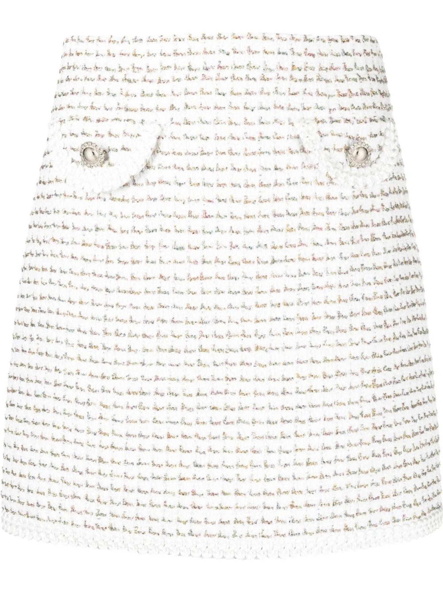 tweed bouclé miniskirt