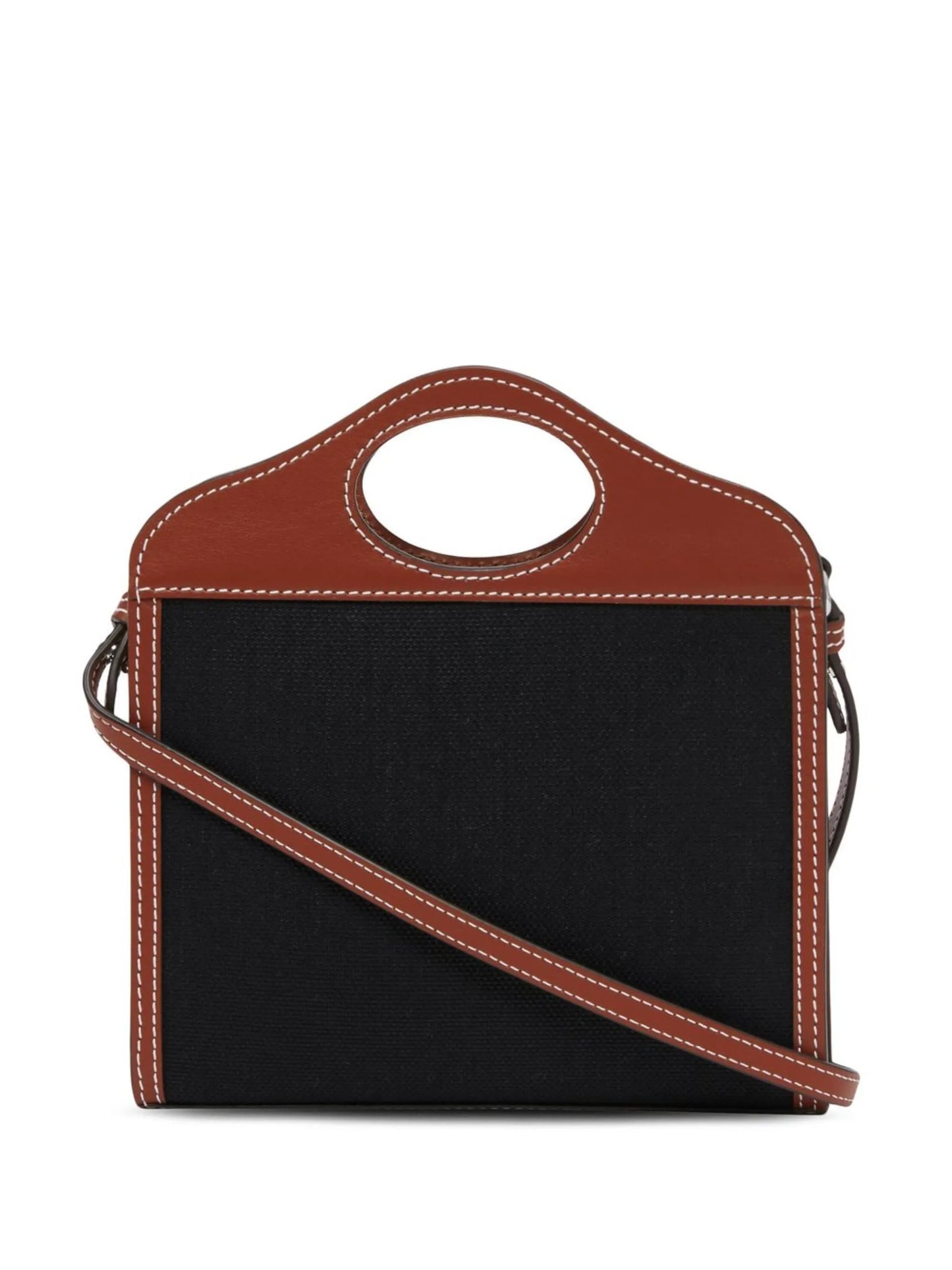 logo-embroidered mini tote bag