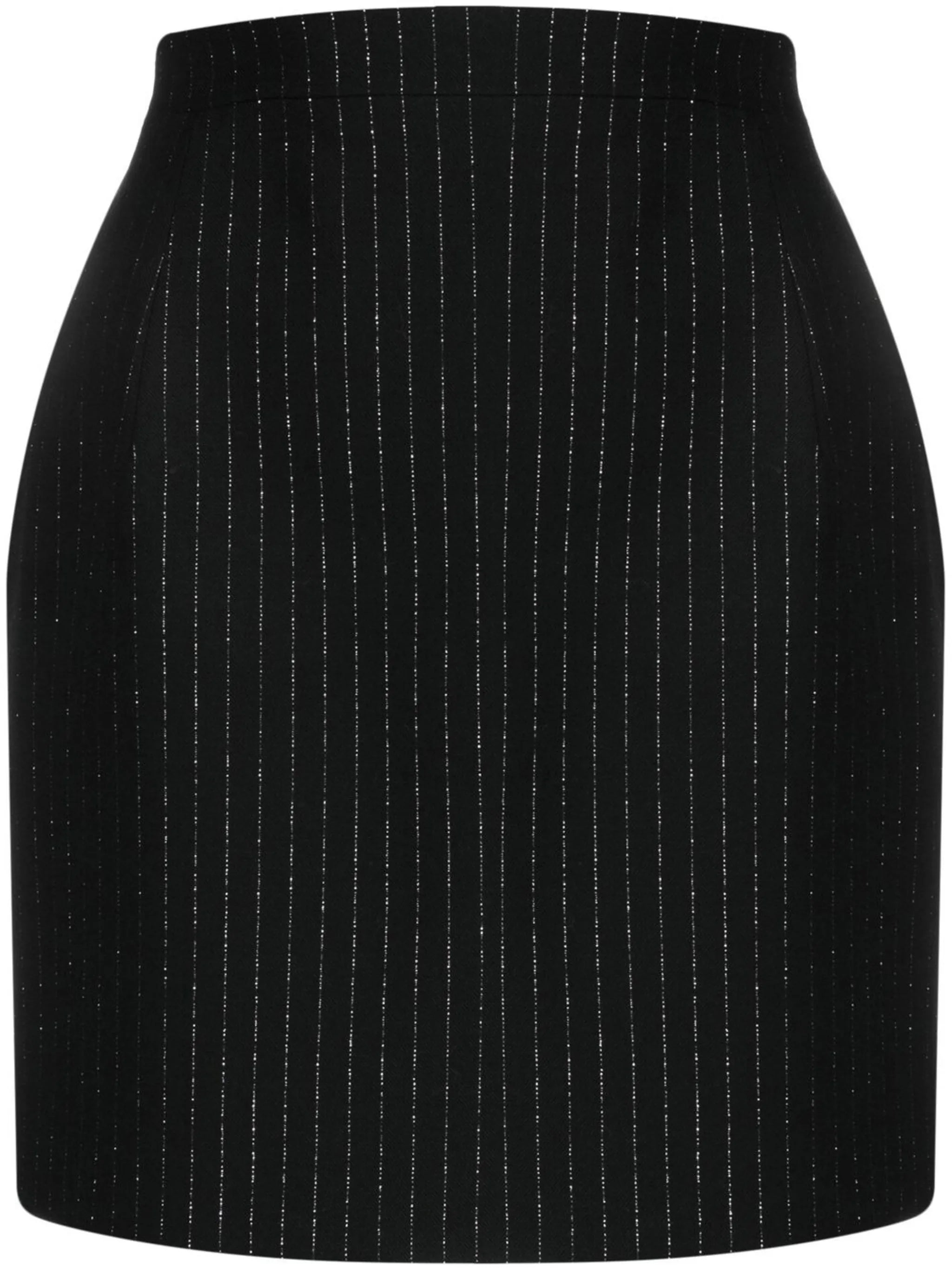 pinstripe mini skirt